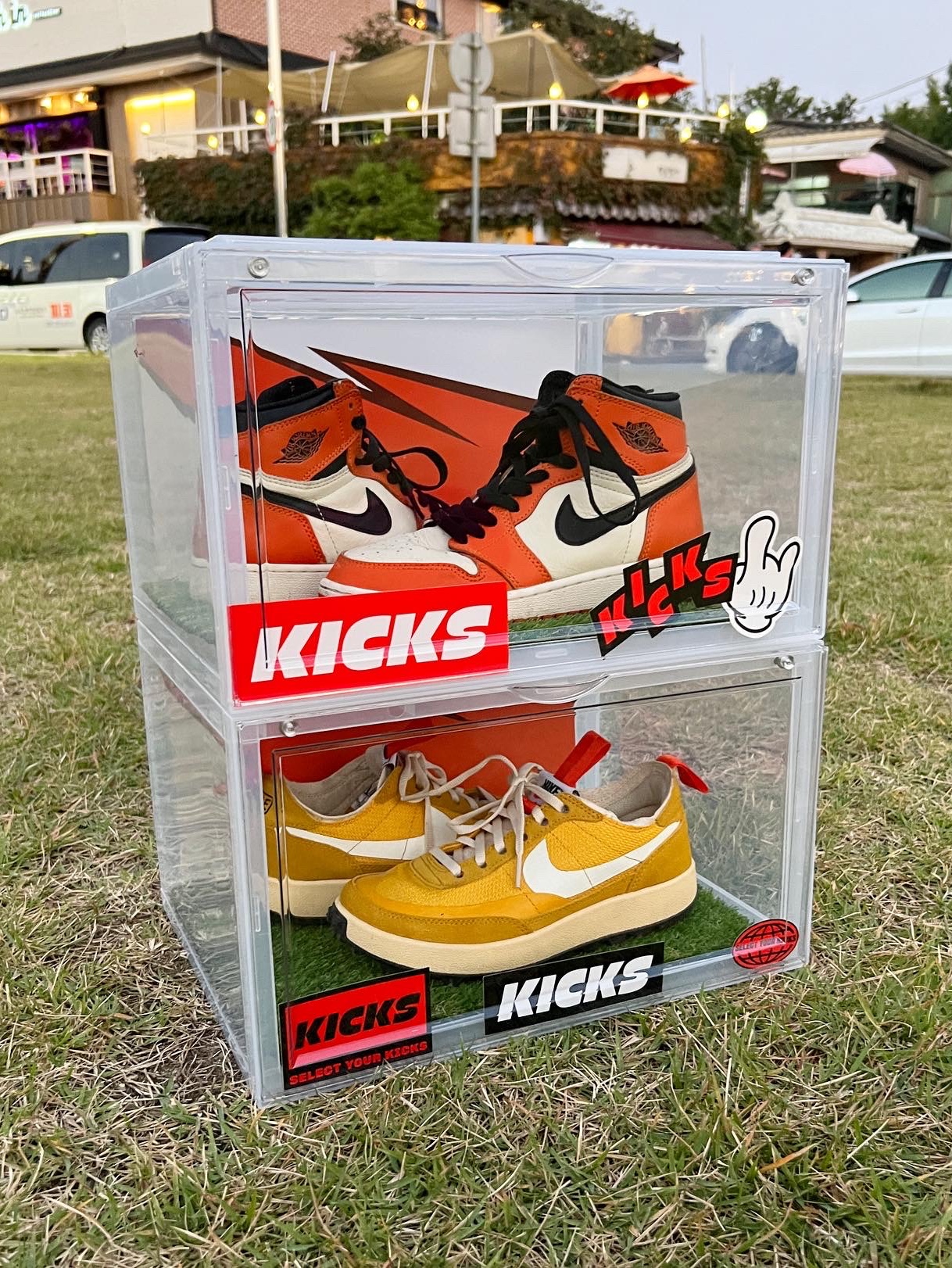 Jordan 1 Retro High OG Reverse Shattered Backboard, Nike x Tom Sachs General Purpose Shoe Archive 착용 스타일 - 3