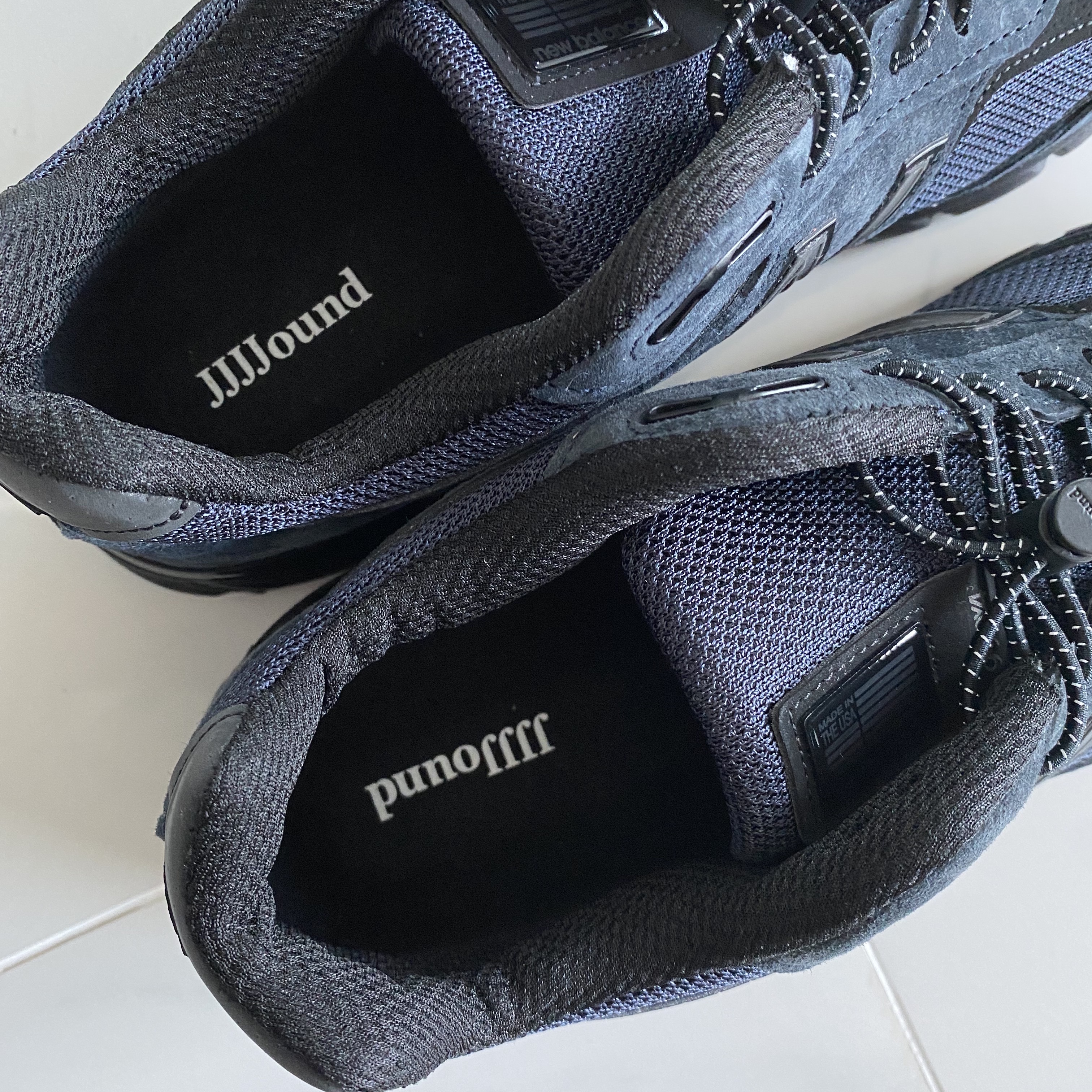 New Balance x JJJJound 990v4 Navy 착용 스타일 - 3