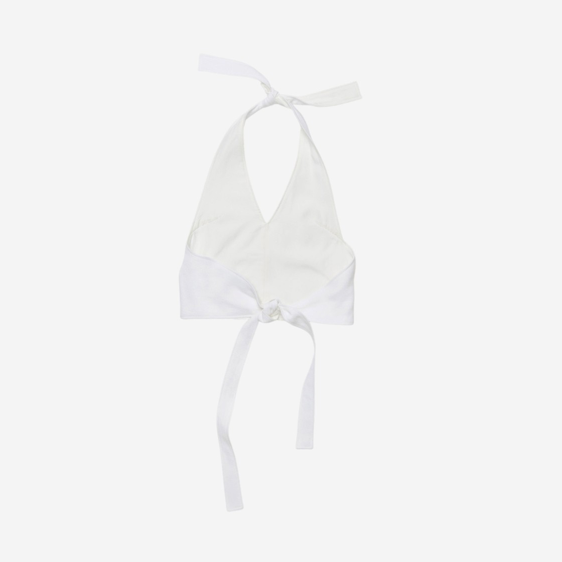 (W) Jacquemus Le Haut Linu Tied Halter Top White 상세 이미지 2