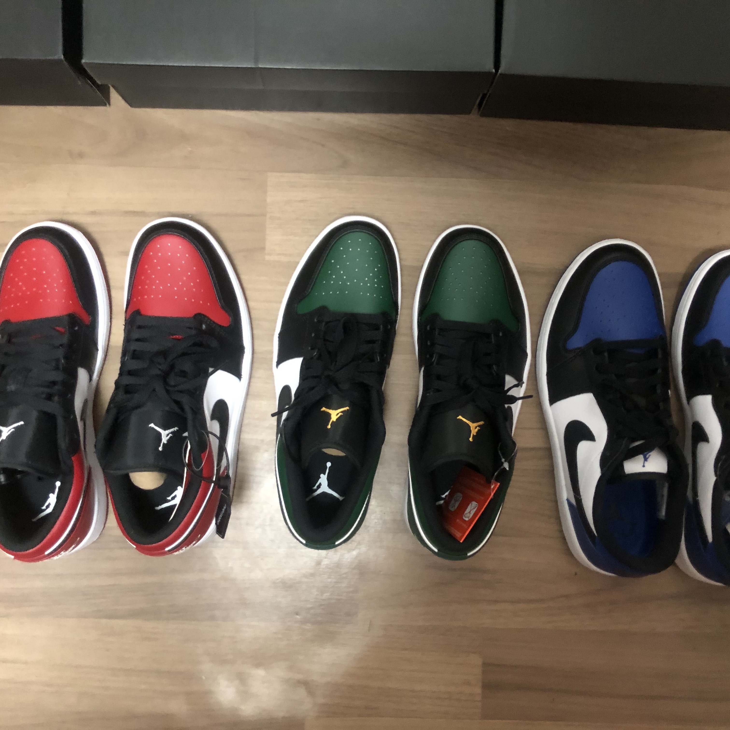 Jordan 1 Low Bred Toe, Jordan 1 Low Golf Sport Royal 착용 스타일 - 5