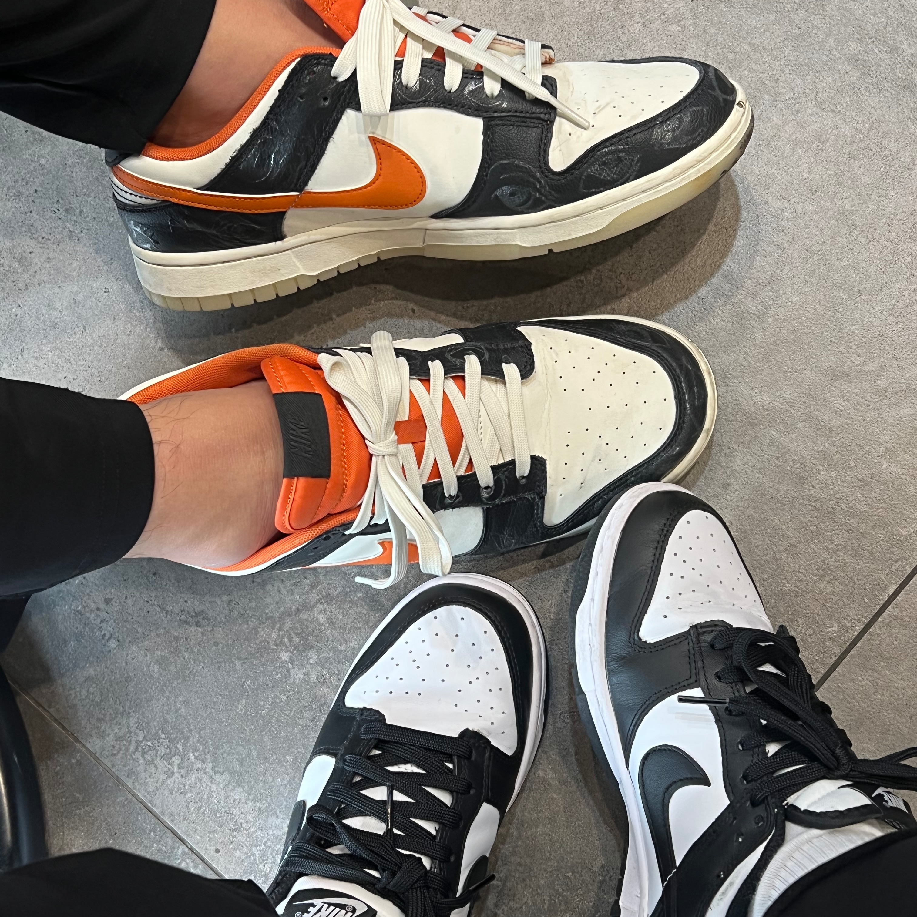 Nike Dunk Low Retro PRM Halloween, (W) Nike Dunk Low Black 착용 스타일 - 2