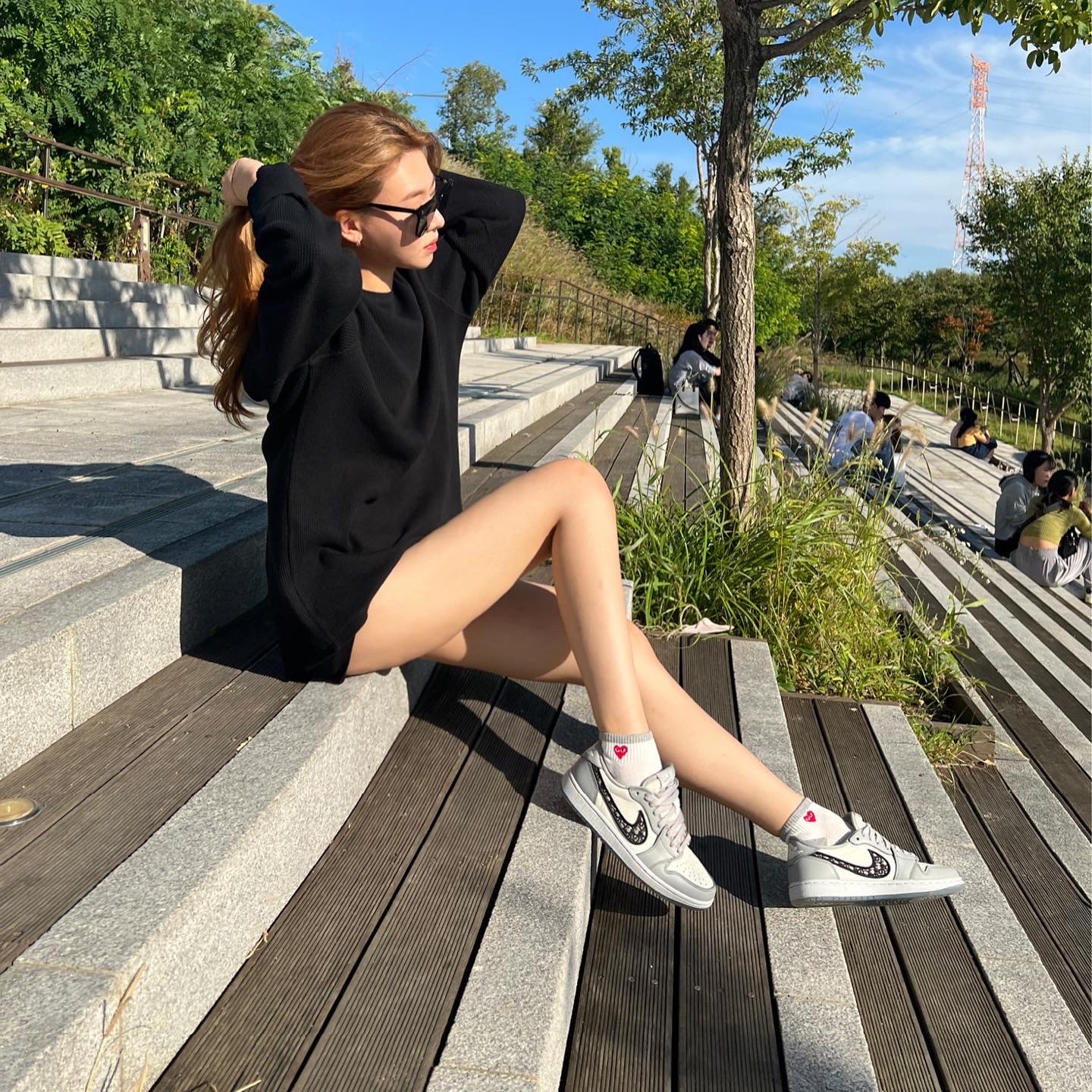 Jordan 1 x Dior Low OG 착용 스타일 - 2