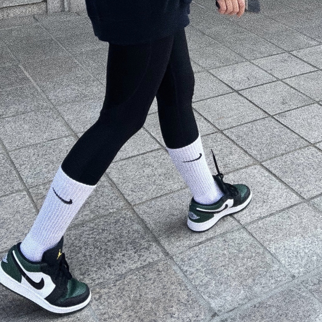 (GS) Jordan 1 Low Green Toe 착용 스타일