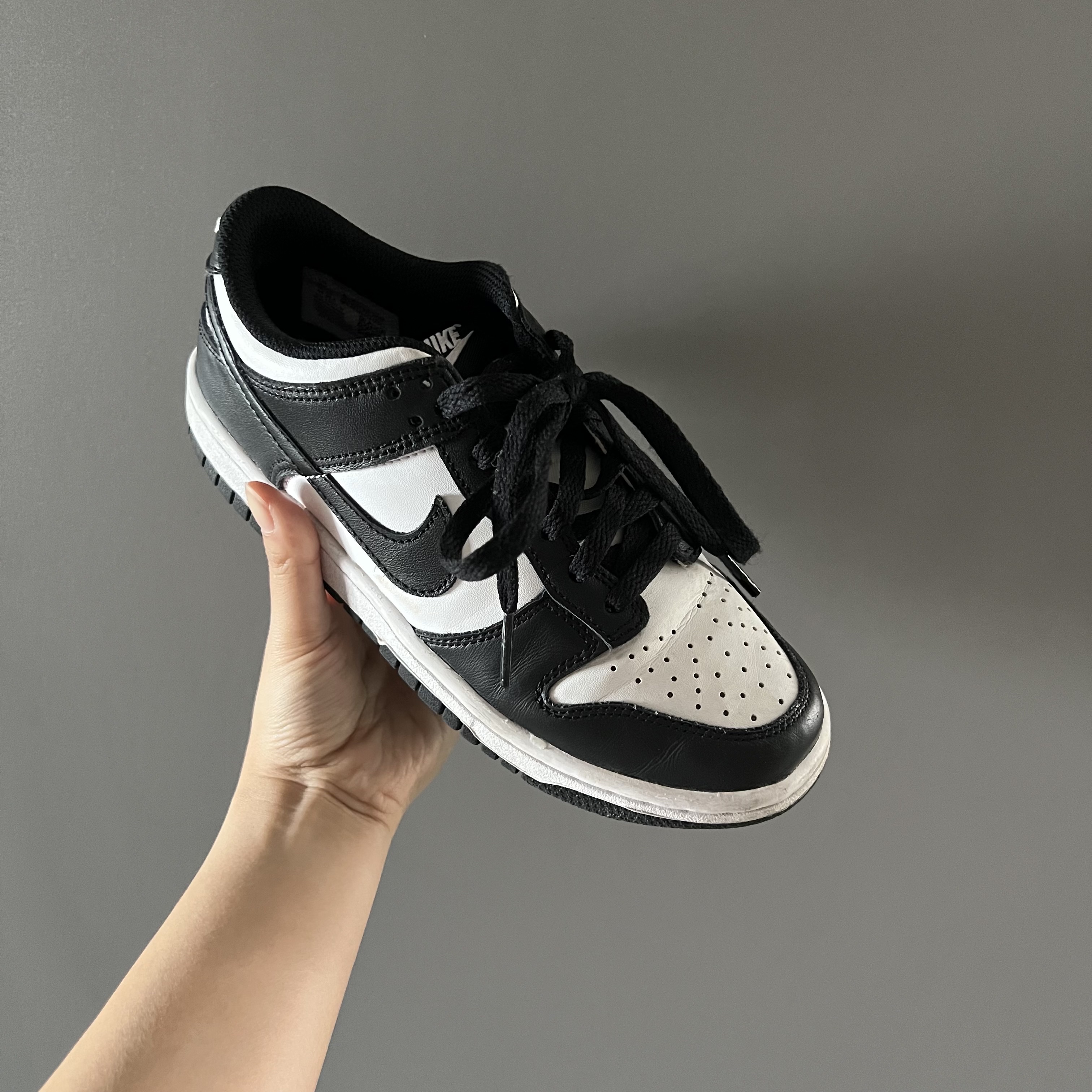 Nike Dunk Low Retro Black, (W) Nike Dunk Low Black 착용 스타일