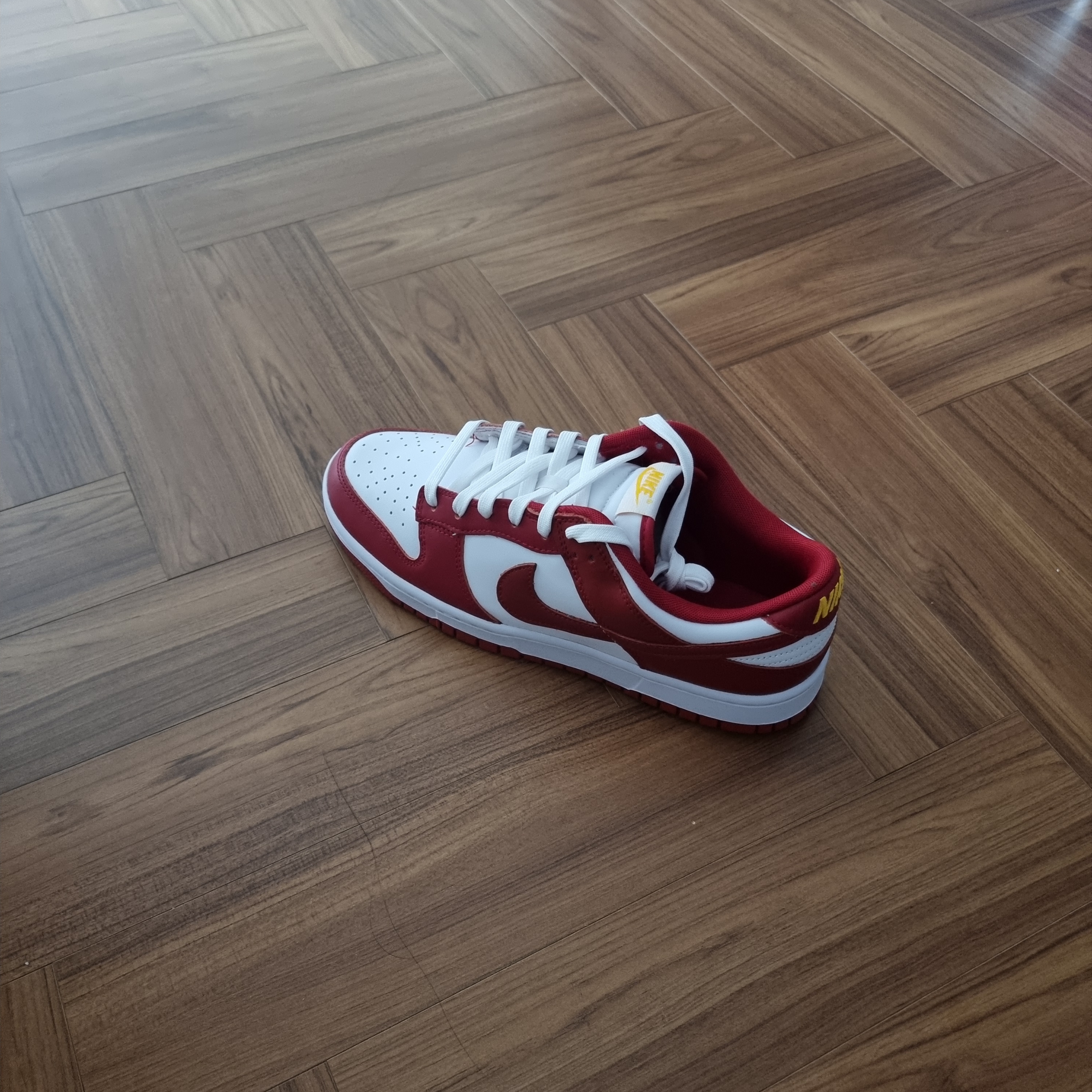 Nike Dunk Low Retro Gym Red 착용 스타일 - 3
