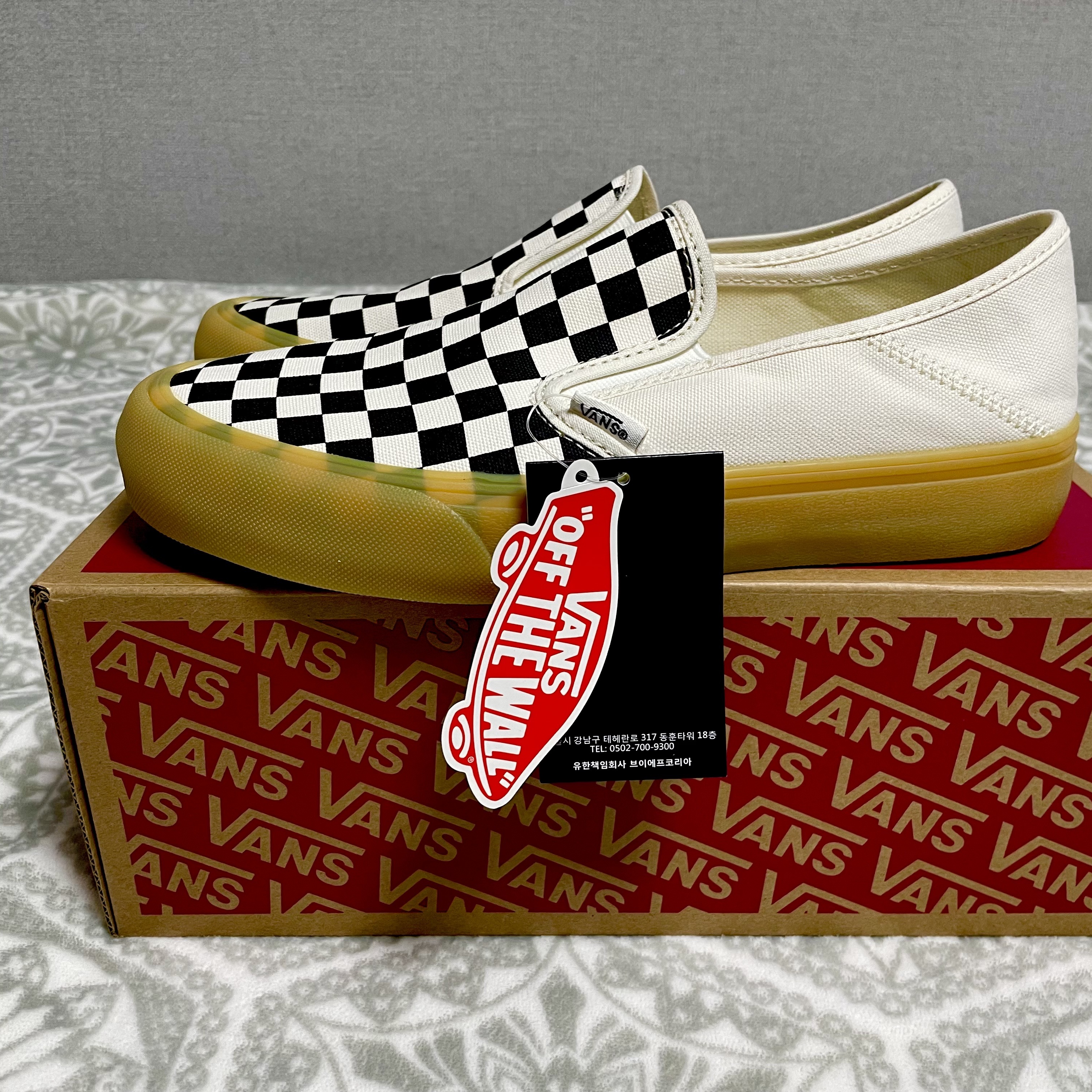 Vans Slip-On SF Checkerboard 착용 스타일 - 1
