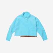 (W) Jacquemus Le Polo Neve Fluffy Long Sleeve Light Blue