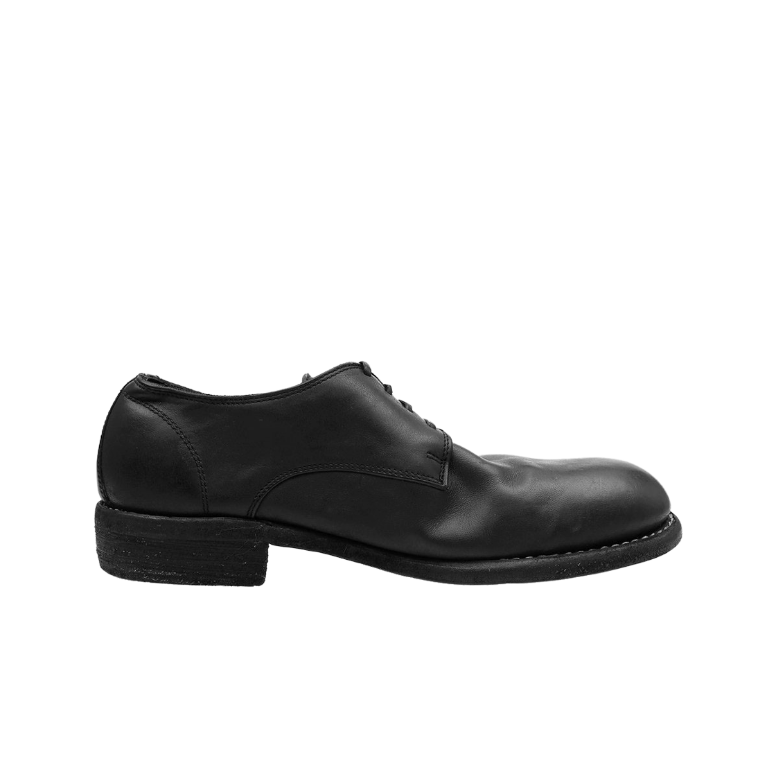 구이디 992X 홀스 풀 그레인 레더 더비 블랙(Guidi 992X Horse Full Grain Leather Derby Black)
