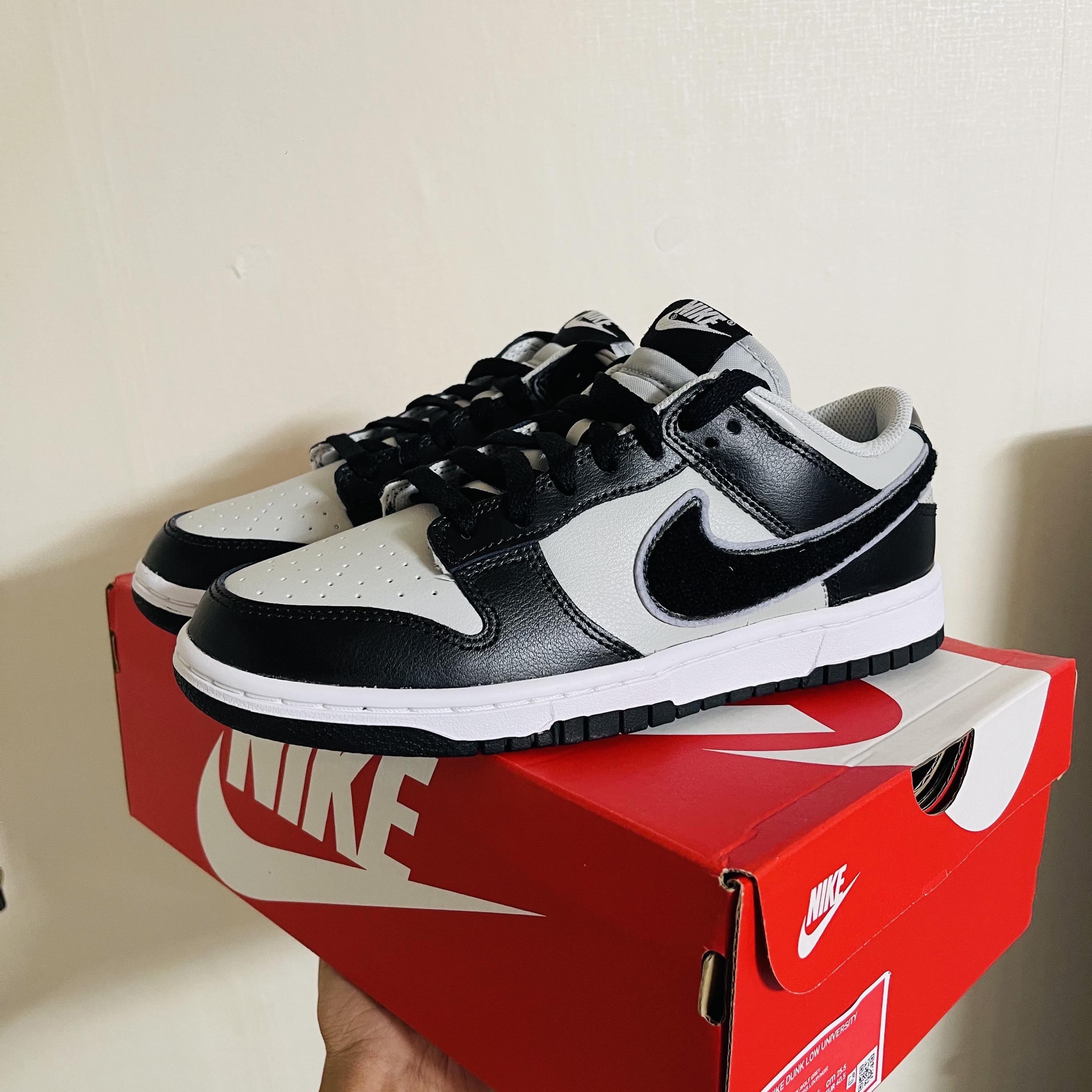 Nike Dunk Low Retro Grey Fog Black 착용 스타일 - 4