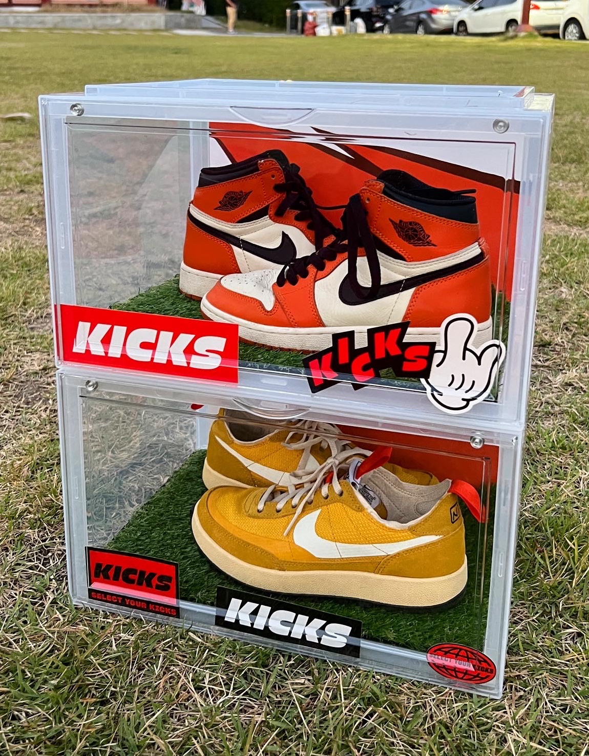 Jordan 1 Retro High OG Reverse Shattered Backboard, Nike x Tom Sachs General Purpose Shoe Archive 착용 스타일 - 2