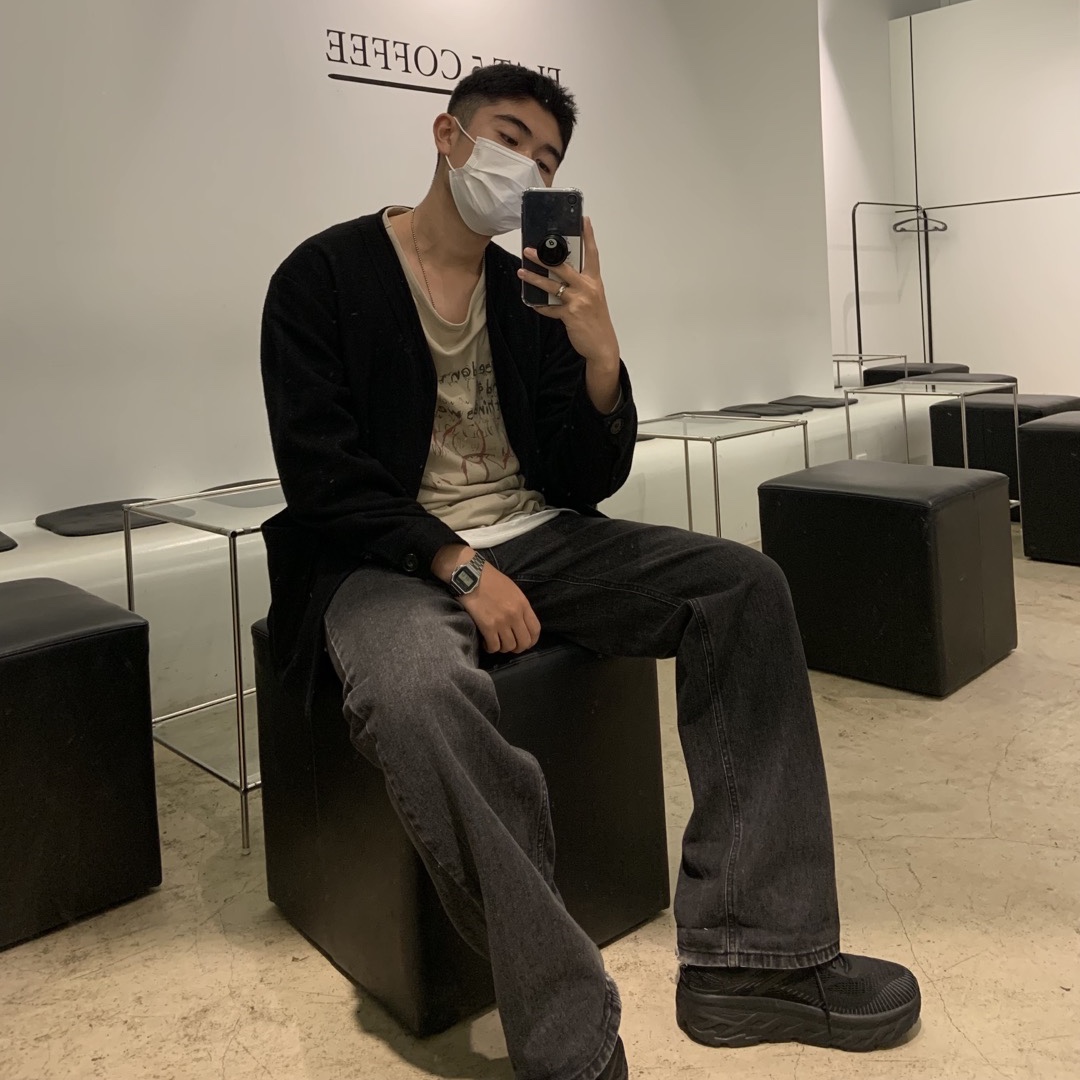 Hoka Bondi 7 Black - Wide 착용 스타일