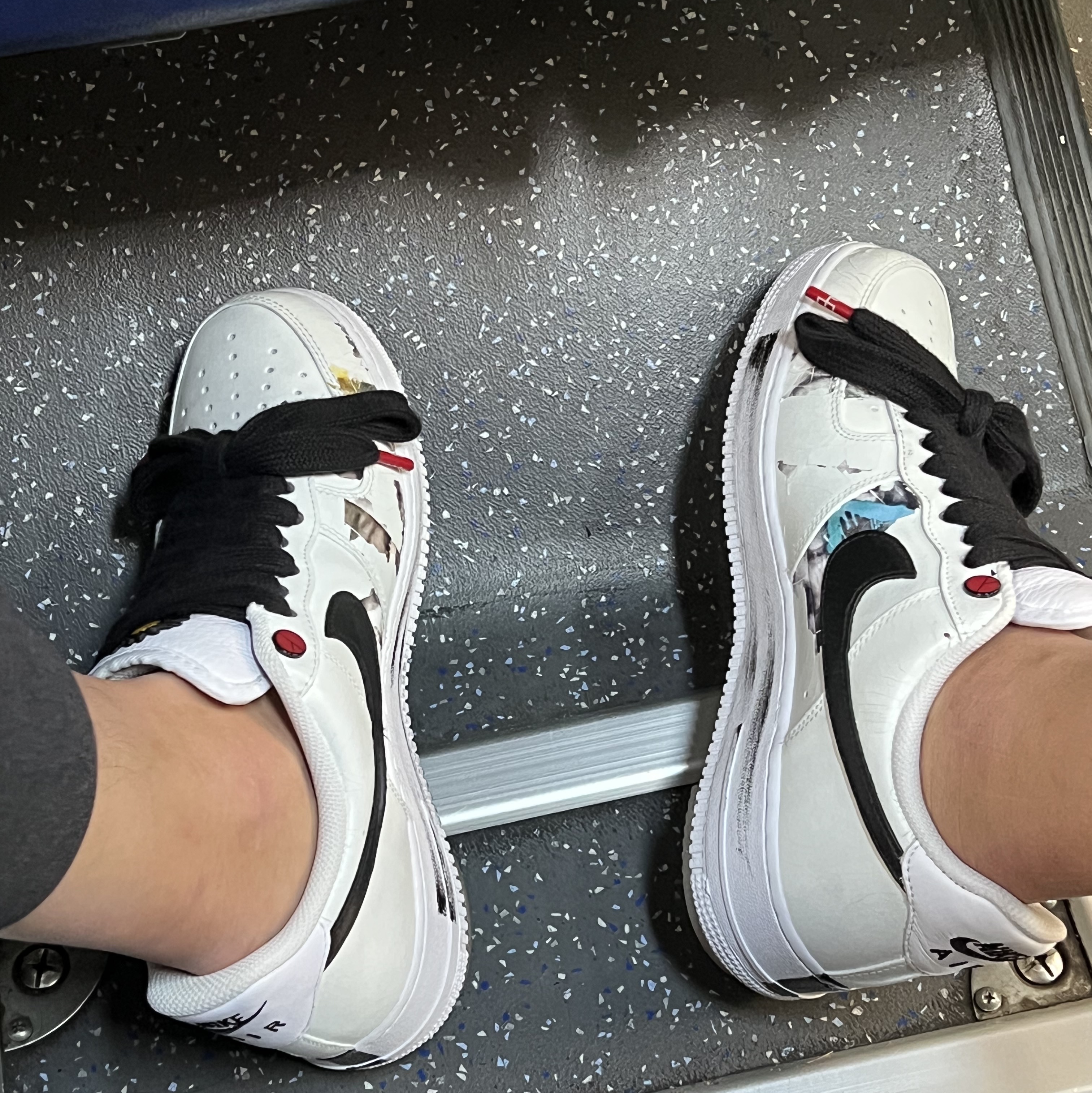 Nike x Peaceminusone Air Force 1 Low Para-Noise 2.0 착용 스타일