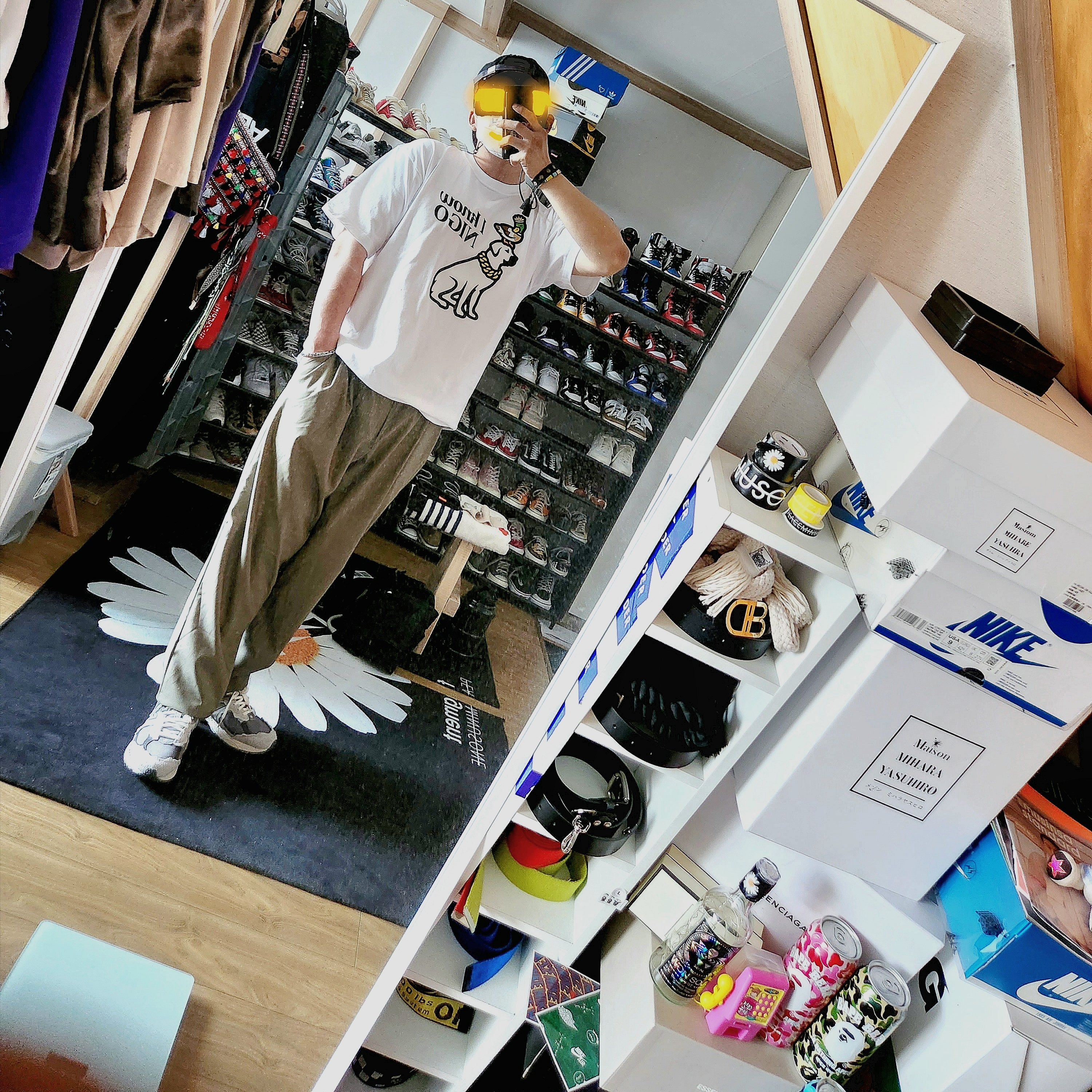 New Balance 2002R Protection Pack Rain Cloud 착용 스타일 - 1