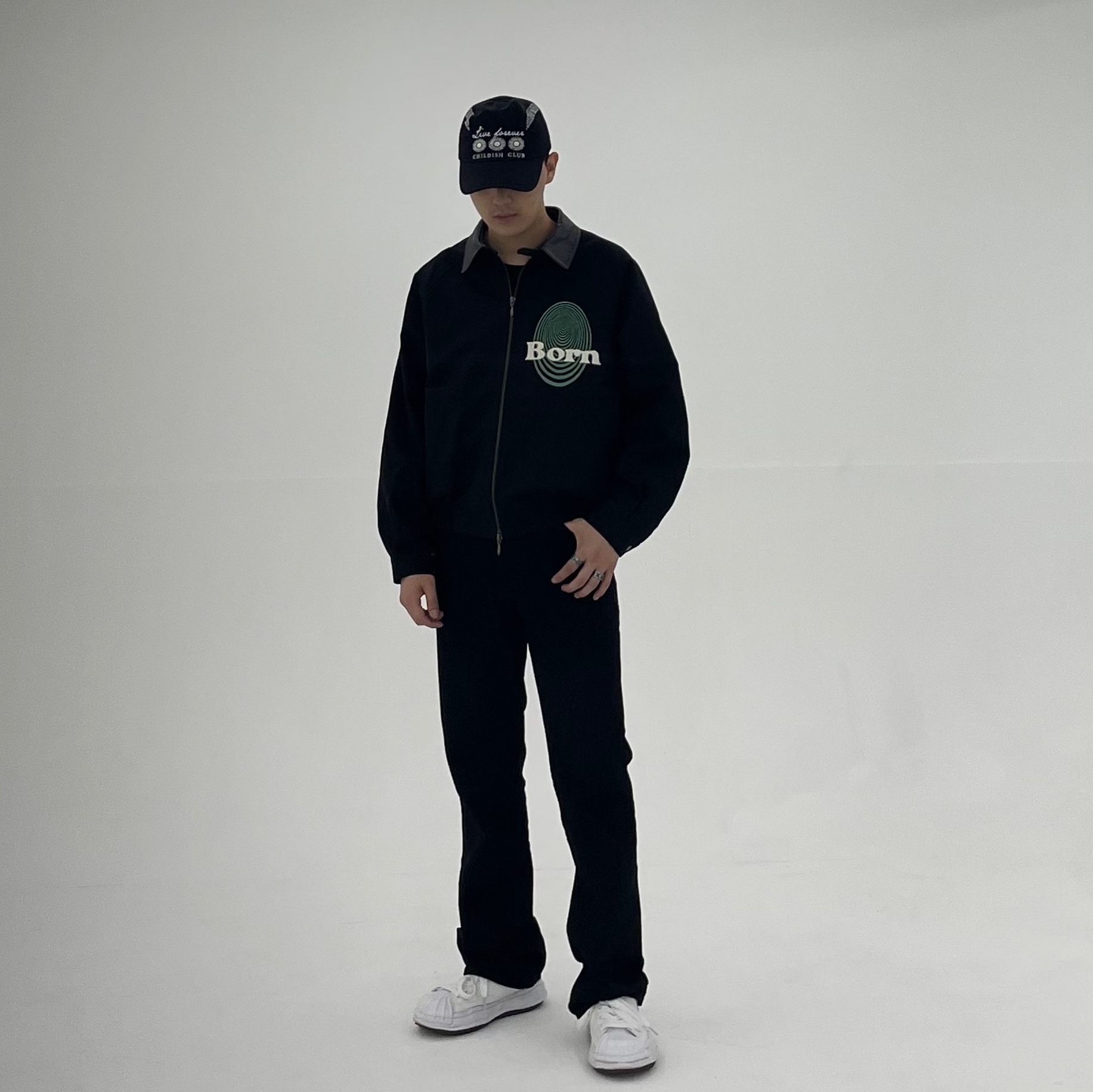 Maison Mihara Yasuhiro Blakey OG Sole Canvas Low-top Sneakers White 착용 스타일