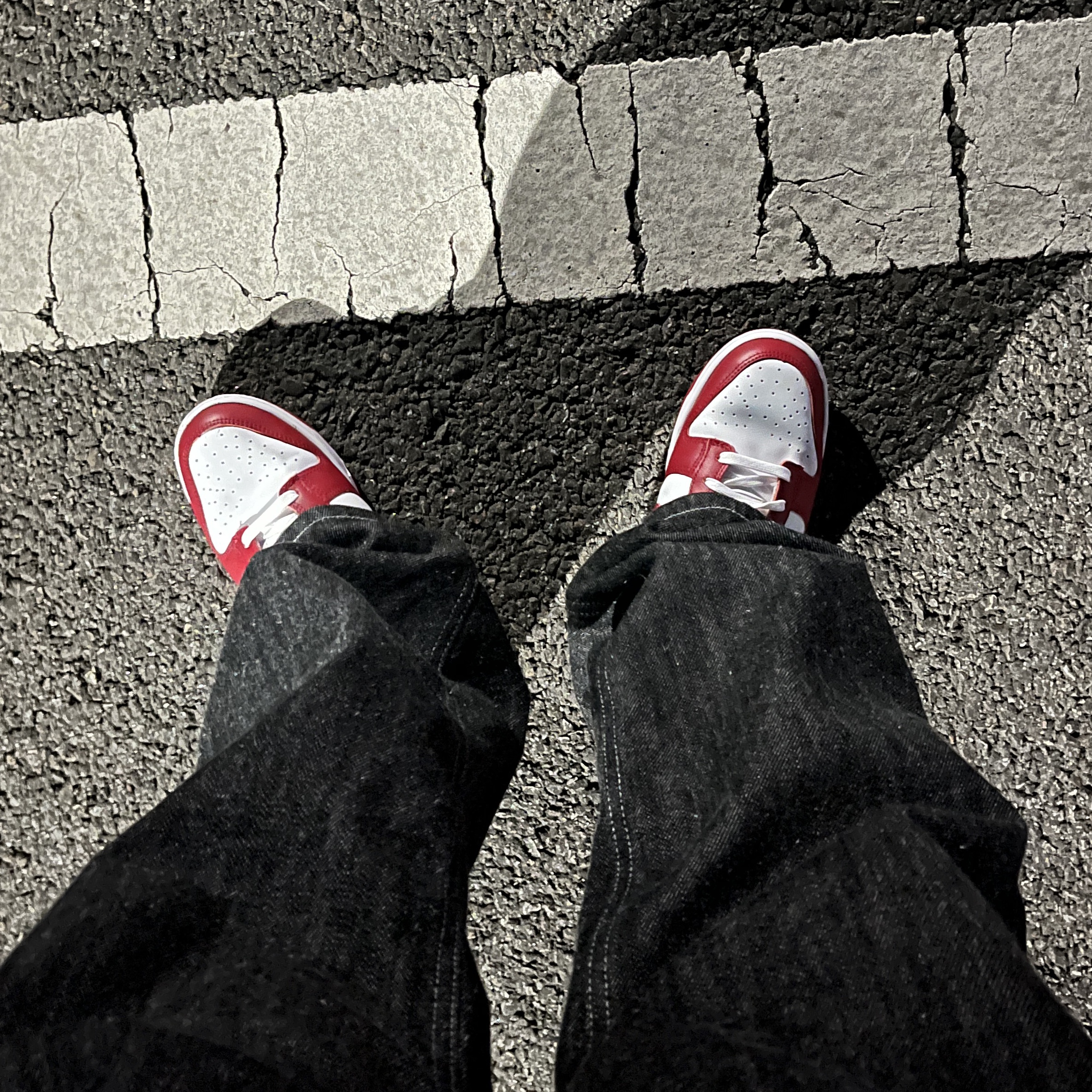 Nike Dunk Low Retro Gym Red 착용 스타일