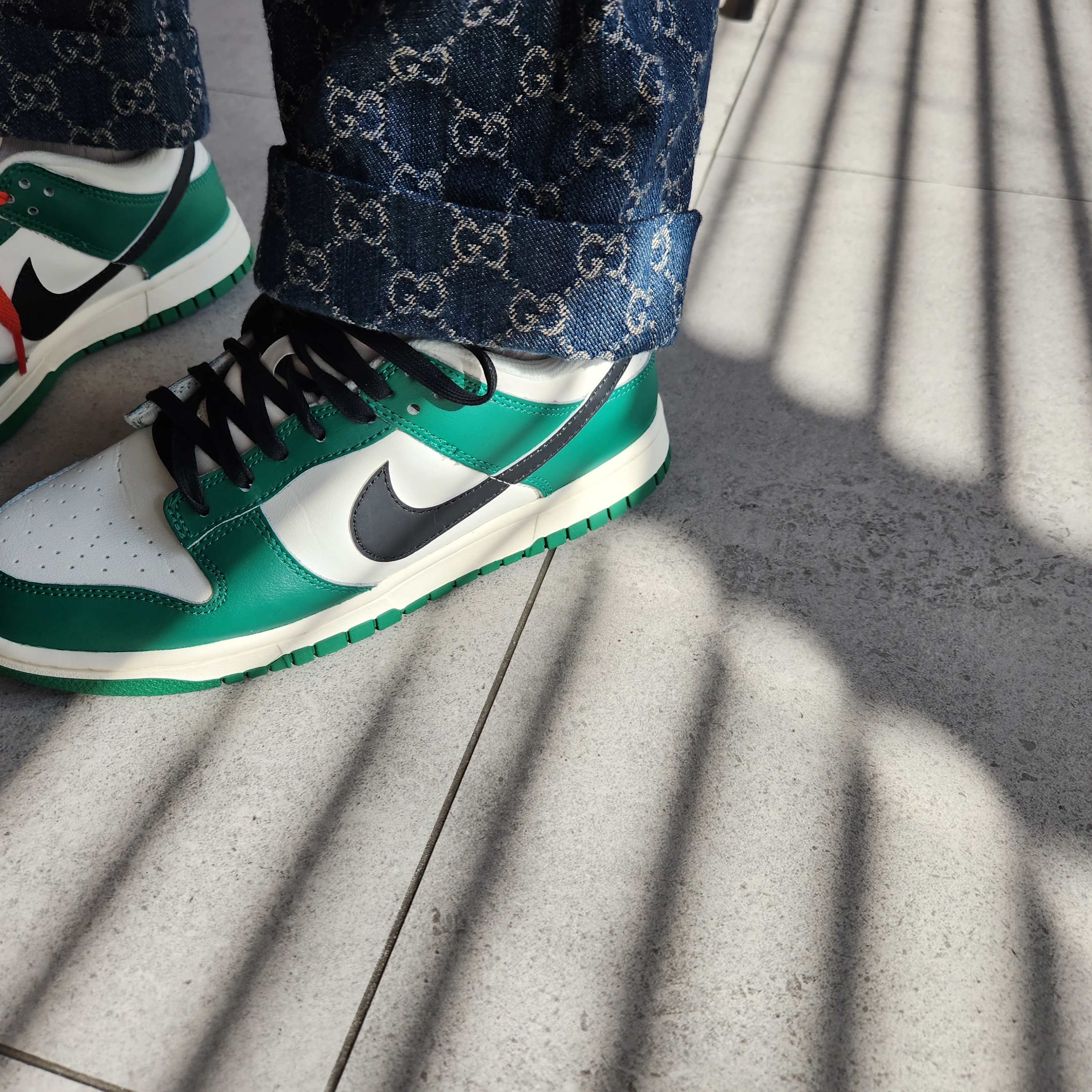 Nike Dunk Low Retro SE Jackpot Malachite, (W) Nike Dunk Low Vintage Green 착용 스타일 - 2