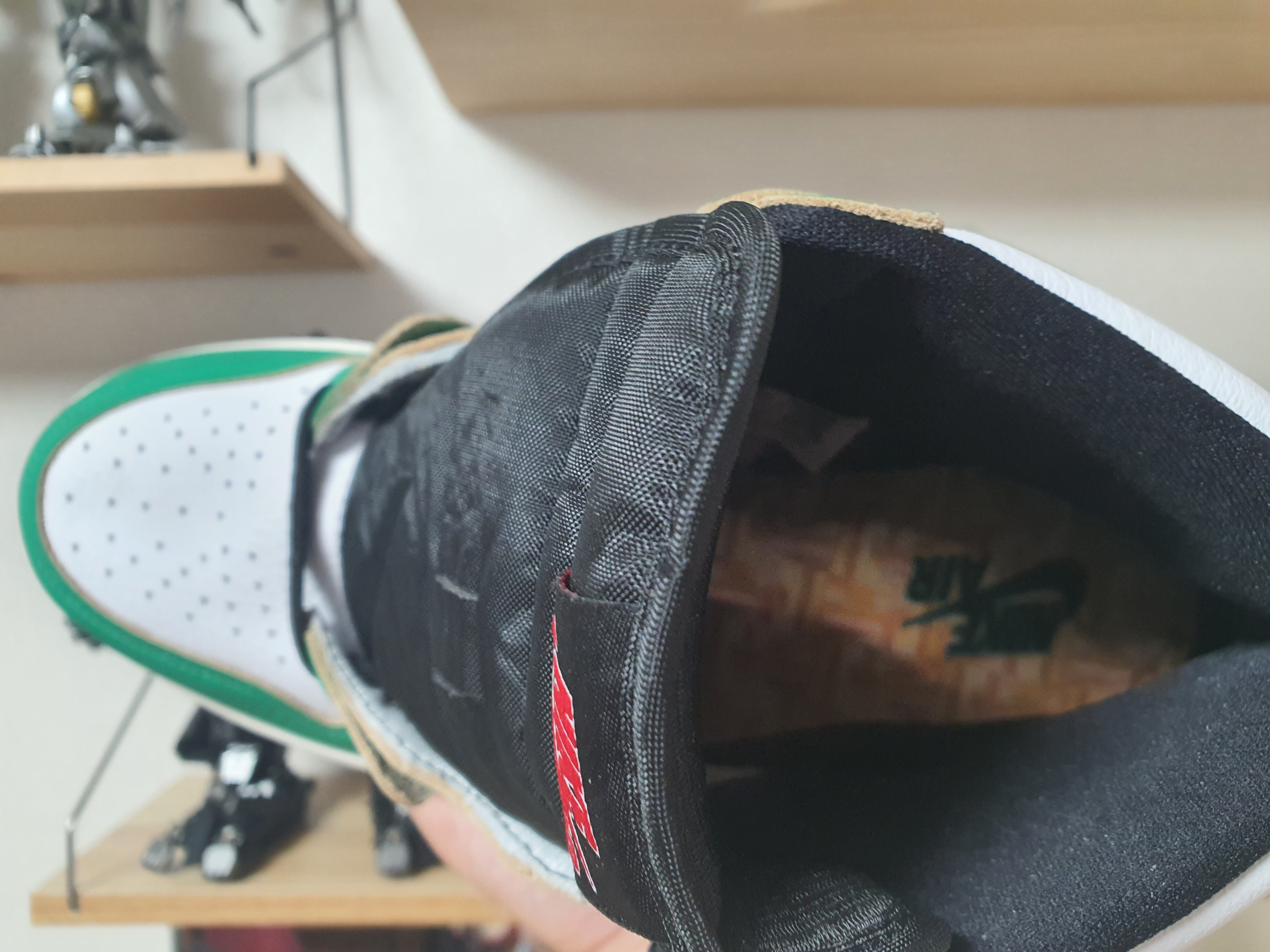 (W) Jordan 1 Retro High OG Lucky Green 착용 스타일 - 4