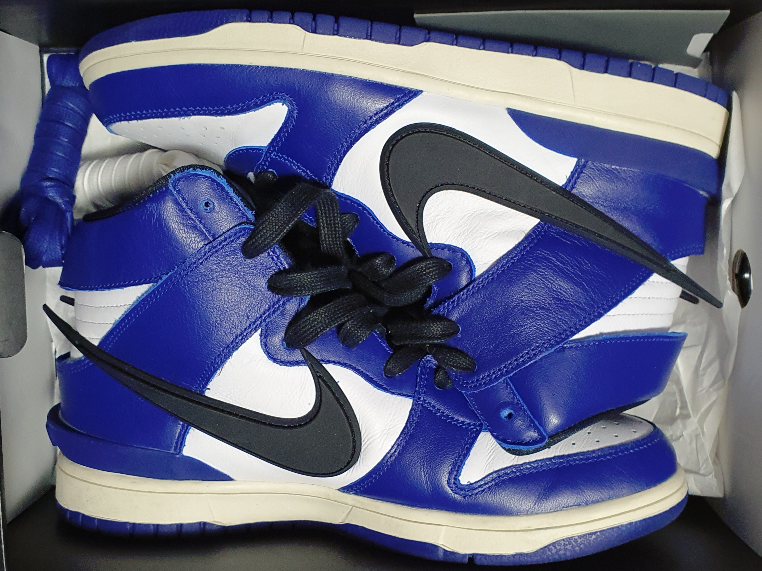 Nike x Ambush Dunk High Deep Royal Blue 착용 스타일