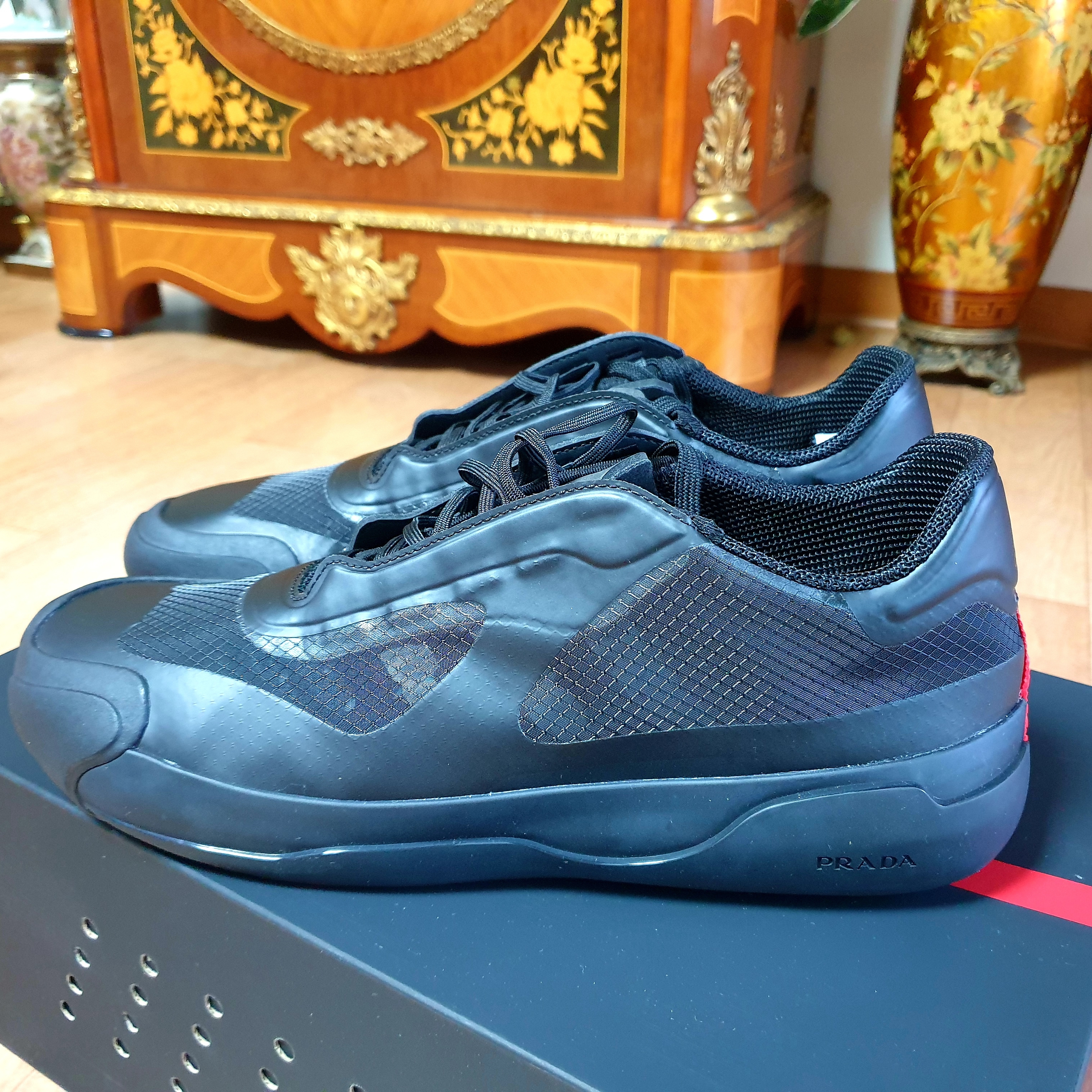 Adidas x Prada A+P Luna Rossa 21 Black 착용 스타일 - 2