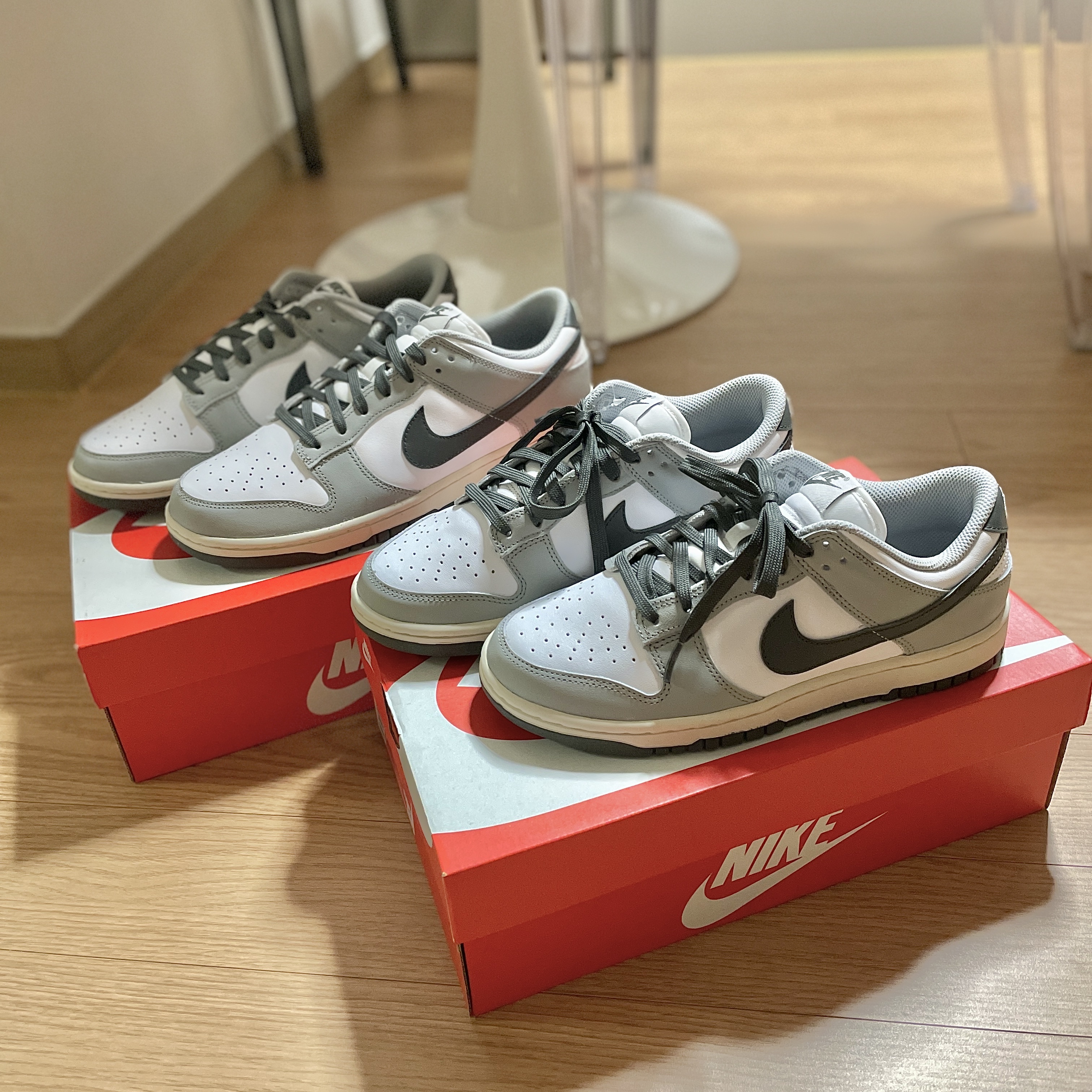 (W) Nike Dunk Low Light Smoke Grey 착용 스타일
