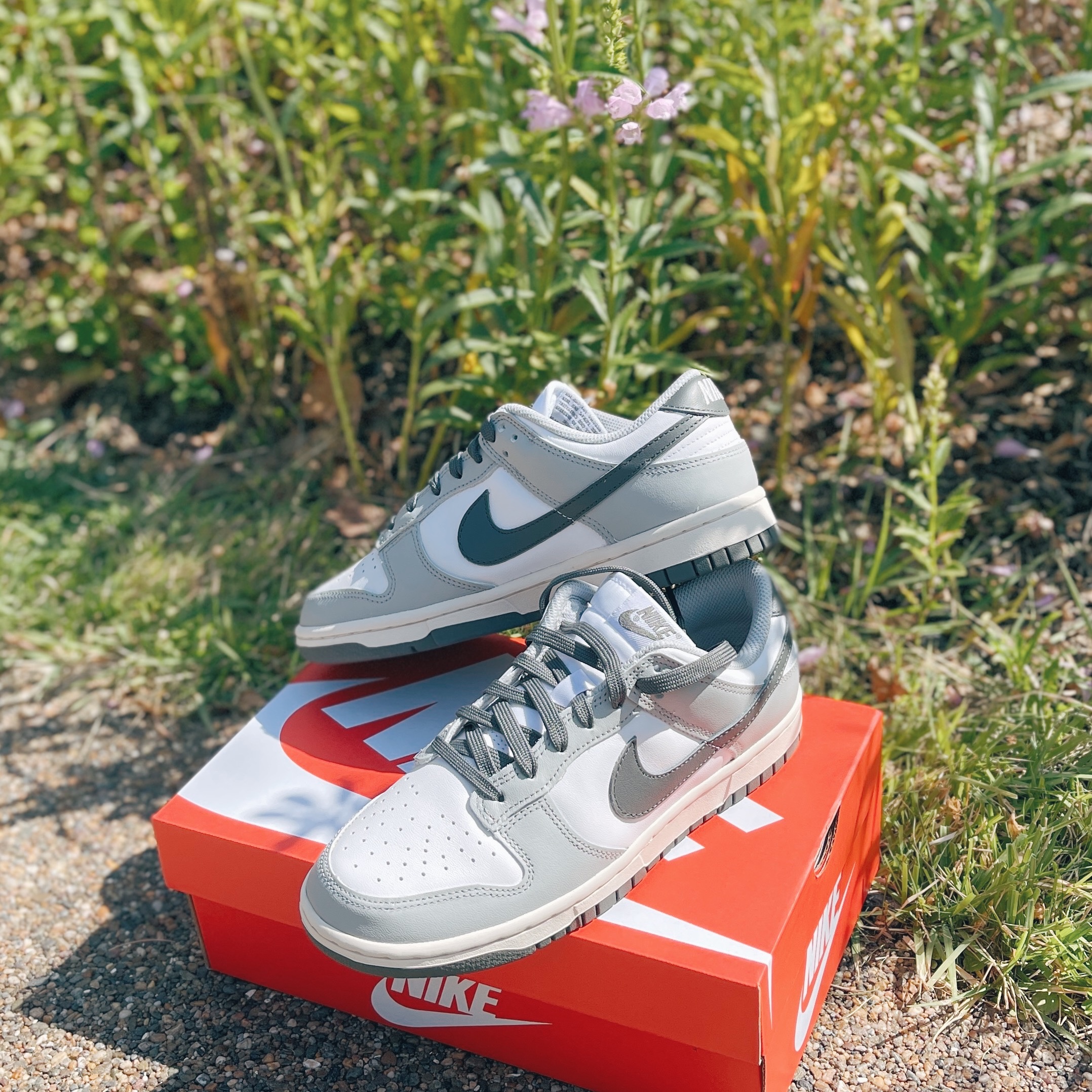 (W) Nike Dunk Low Light Smoke Grey 착용 스타일