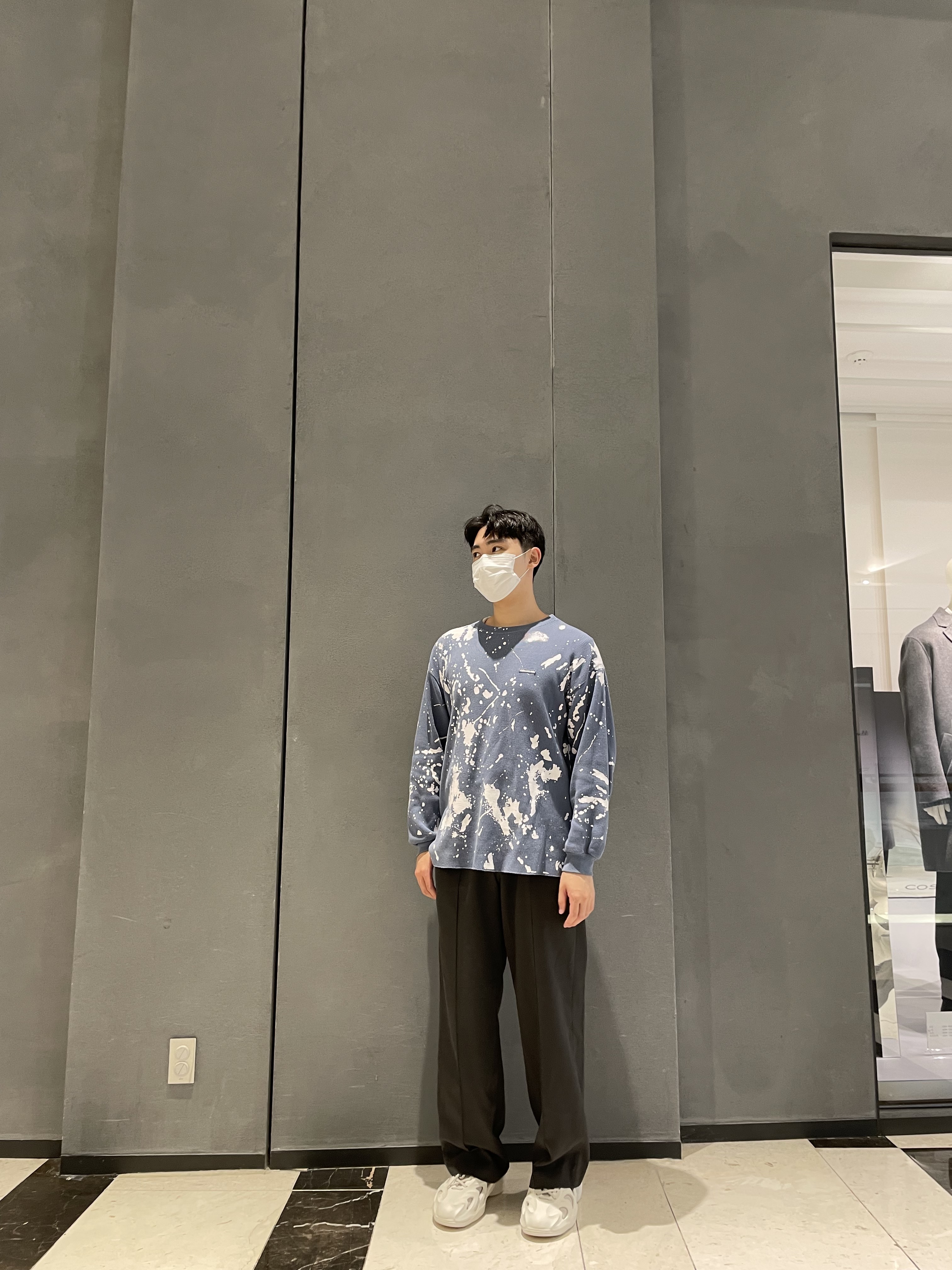 Adidas Adifom Q Off White 착용 스타일 - 2