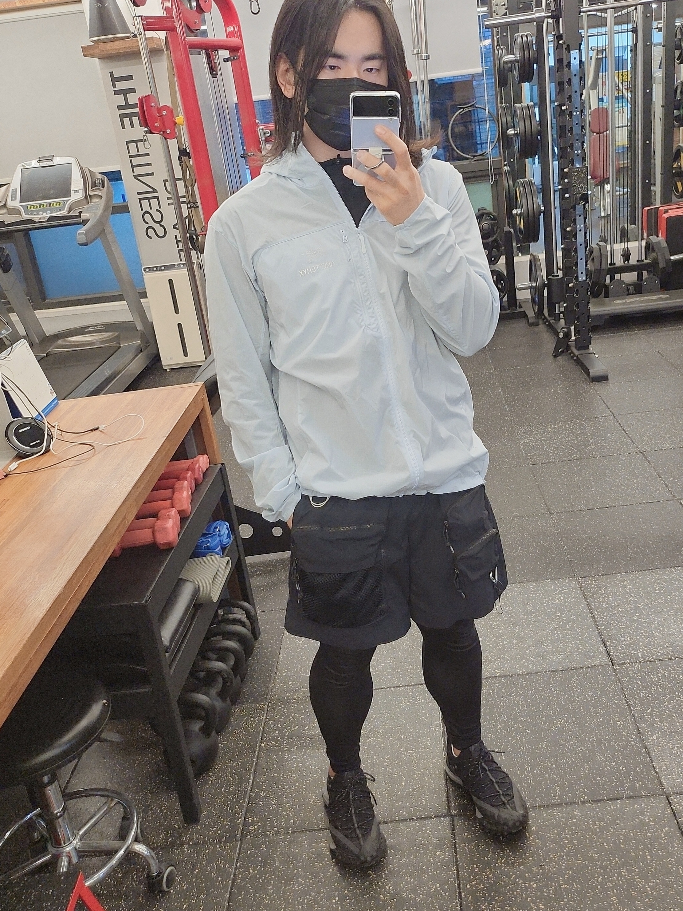 Nike ACG Cargo Shorts Black Dark Beetroot - Asia 착용 스타일