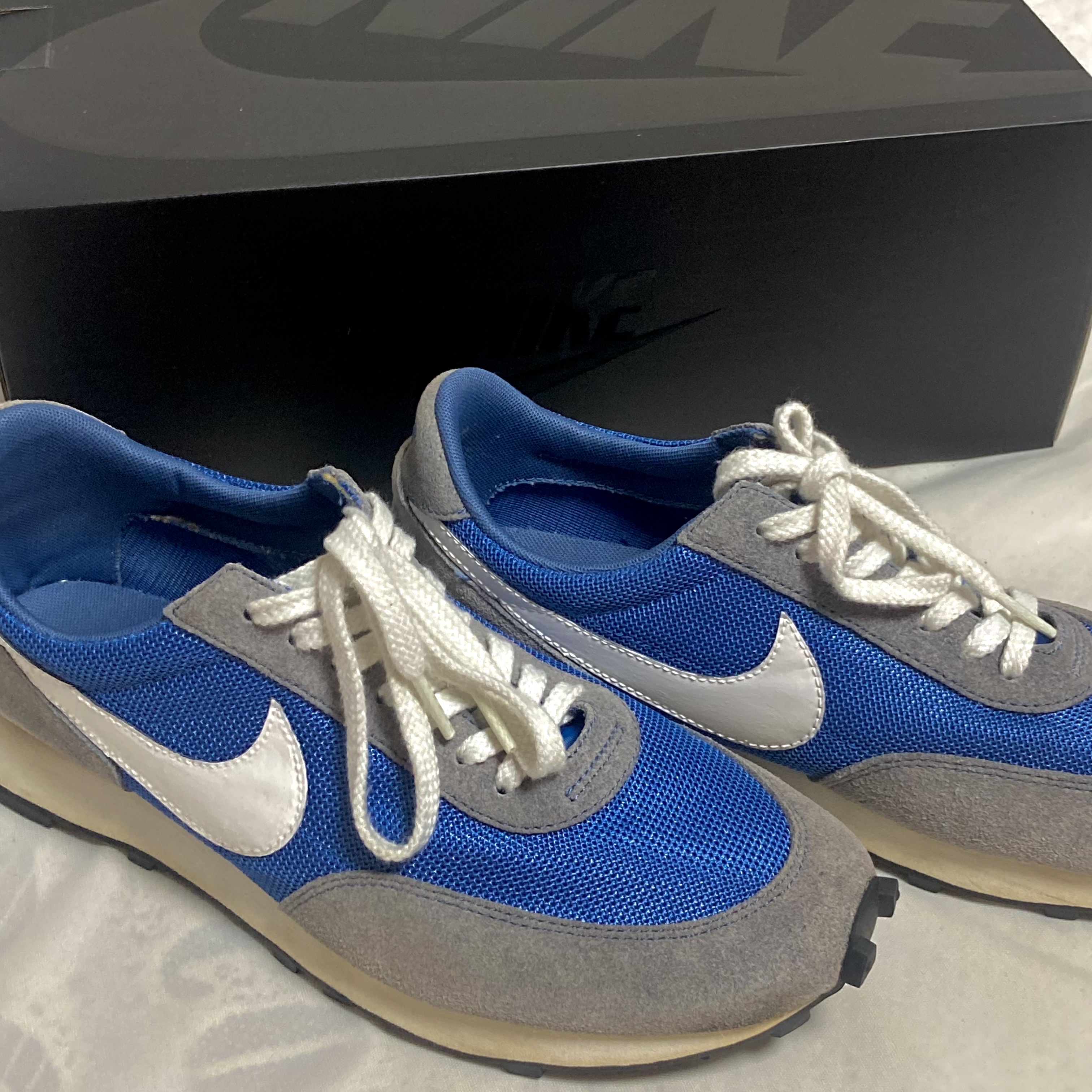 Nike Daybreak SP Metallic Gold Mountain Blue 착용 스타일 - 1