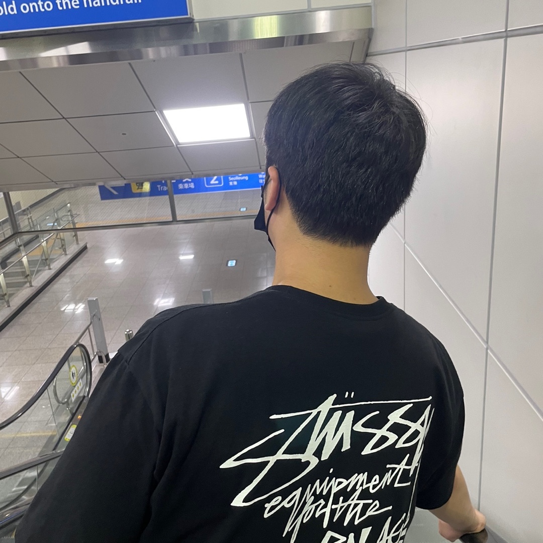 Stussy Modern Age T-Shirt Black 착용 스타일