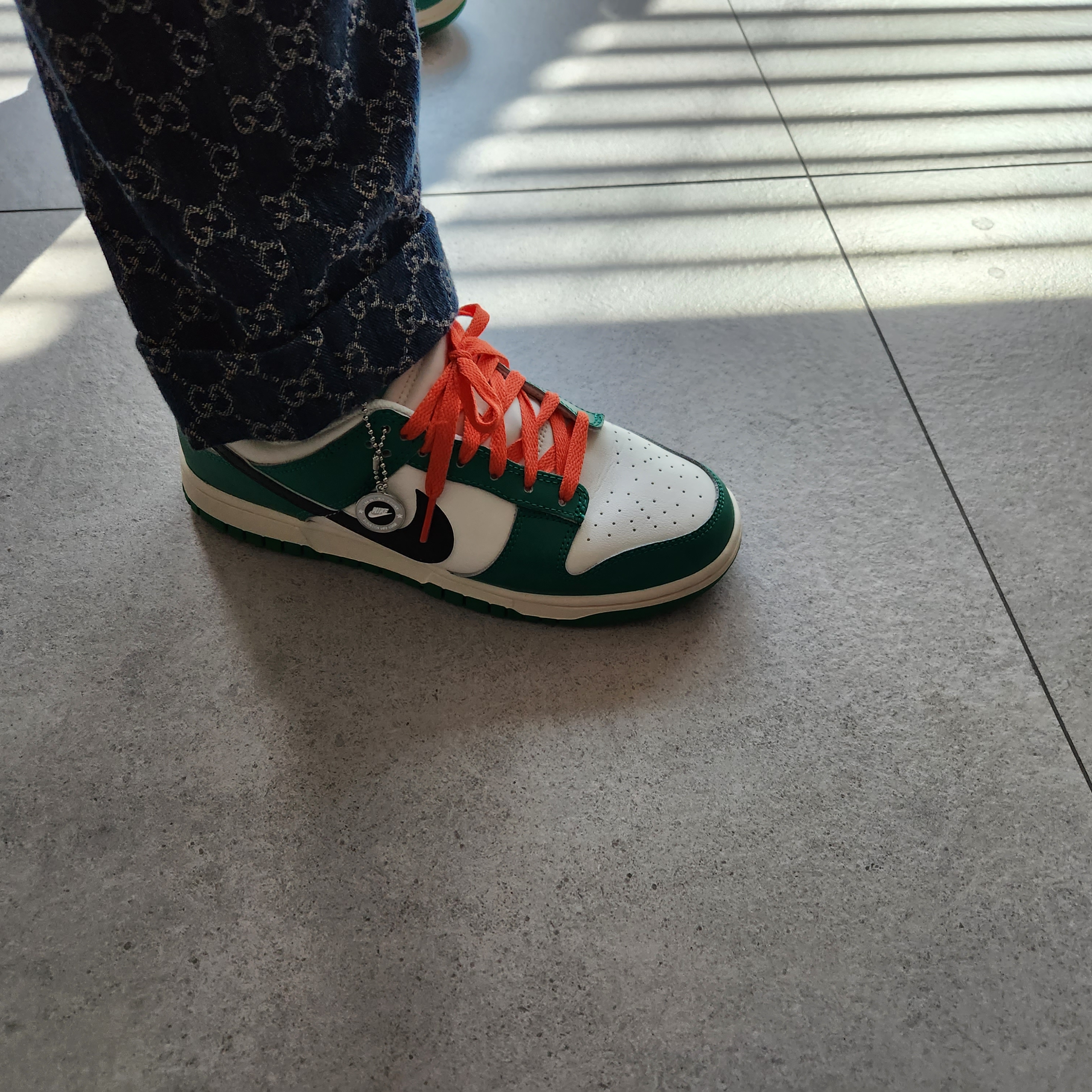 Nike Dunk Low Retro SE Jackpot Malachite, (W) Nike Dunk Low Vintage Green 착용 스타일 - 3