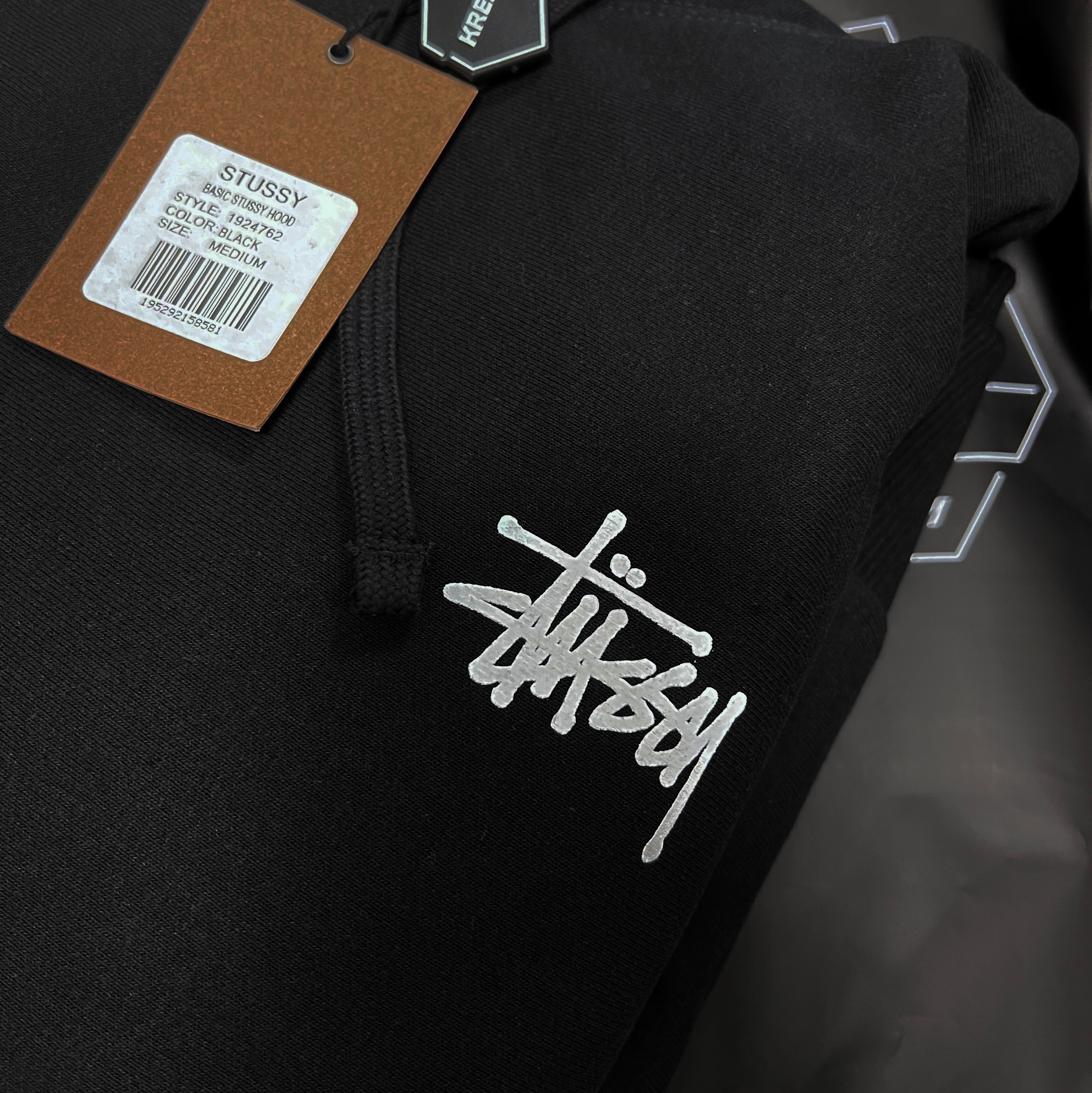 Stussy Basic Stussy Hoodie Black 2022 착용 스타일 - 1