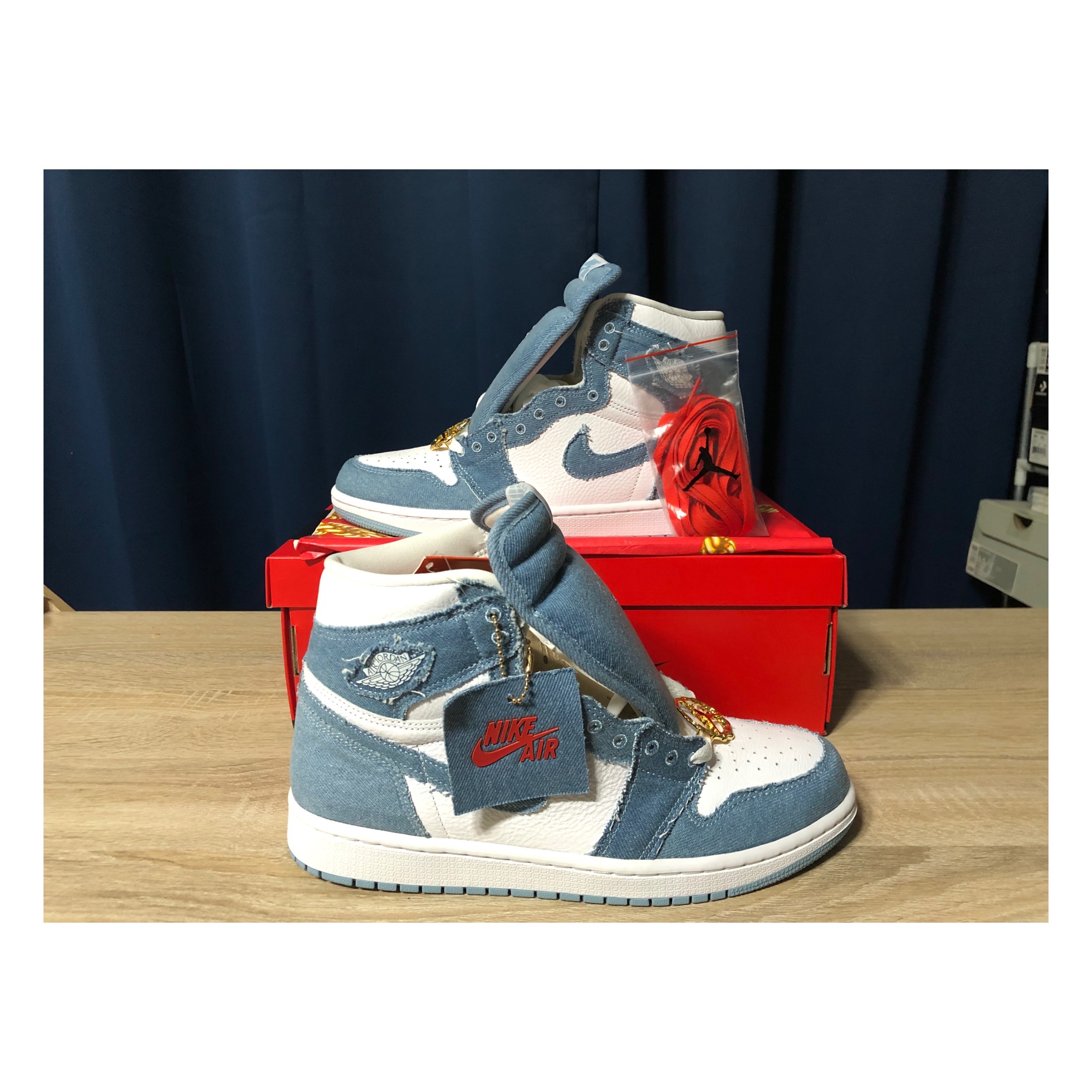 (W) Jordan 1 Retro High OG Denim 착용 스타일