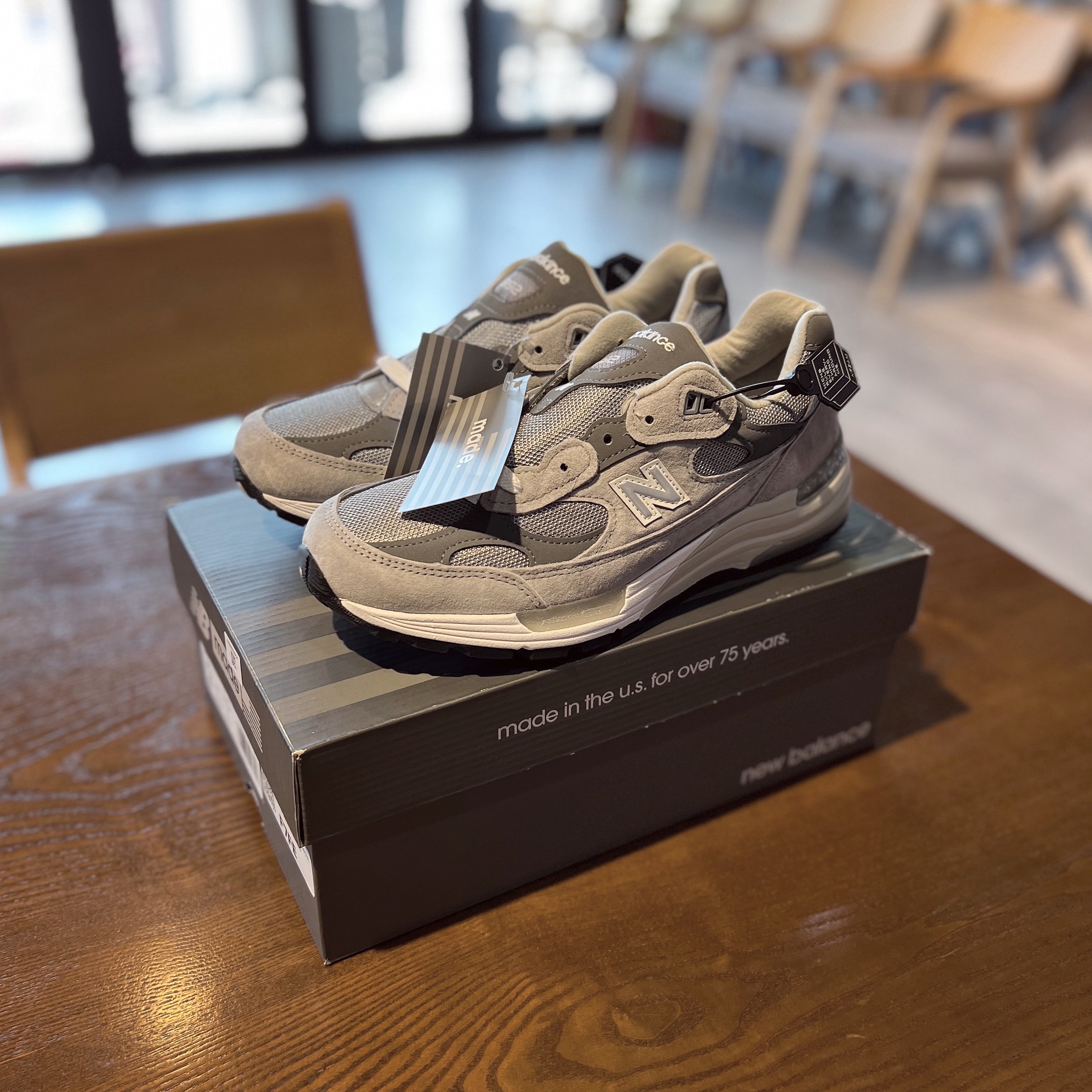 New Balance 992 Made in USA Grey - D Standard 착용 스타일