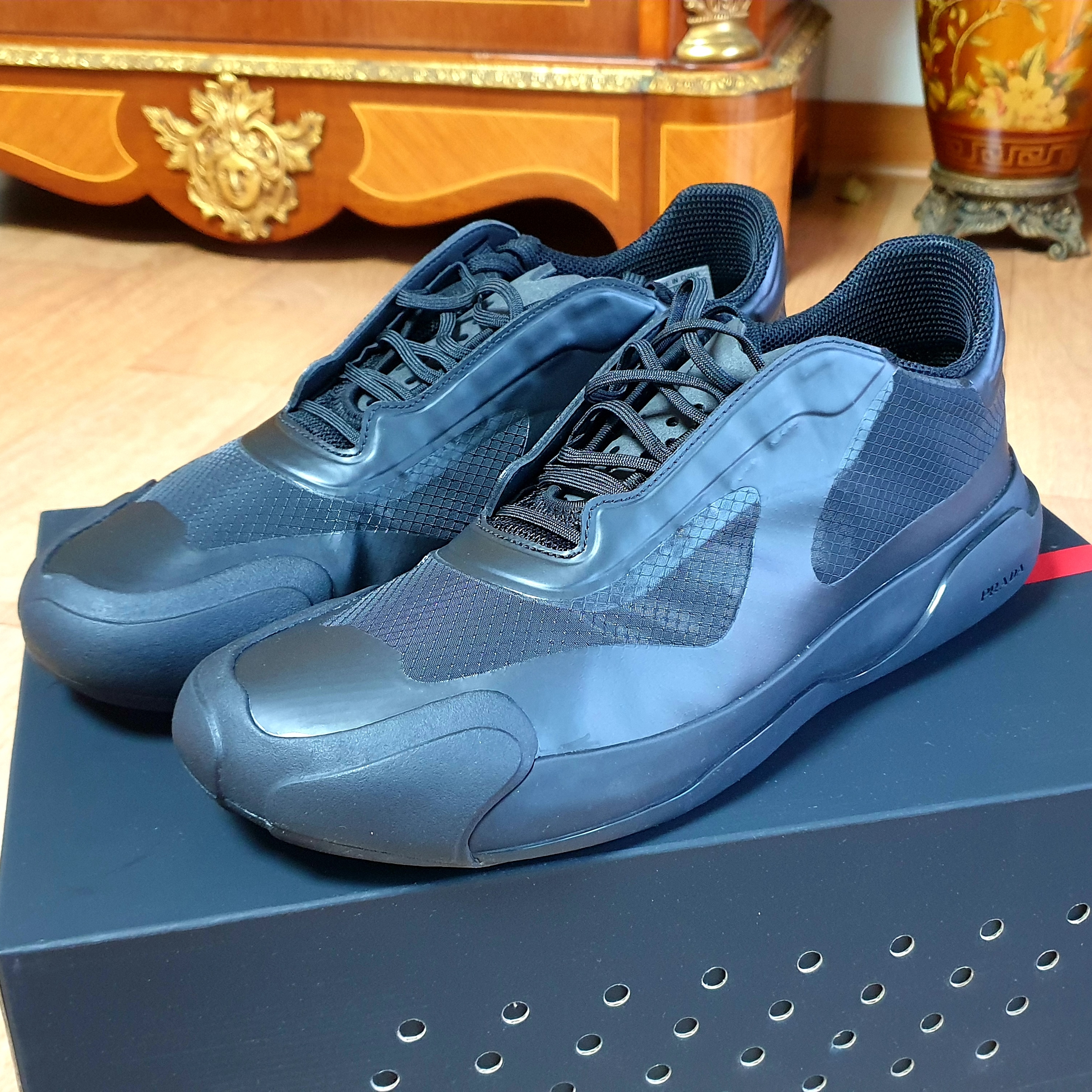 Adidas x Prada A+P Luna Rossa 21 Black 착용 스타일 - 3