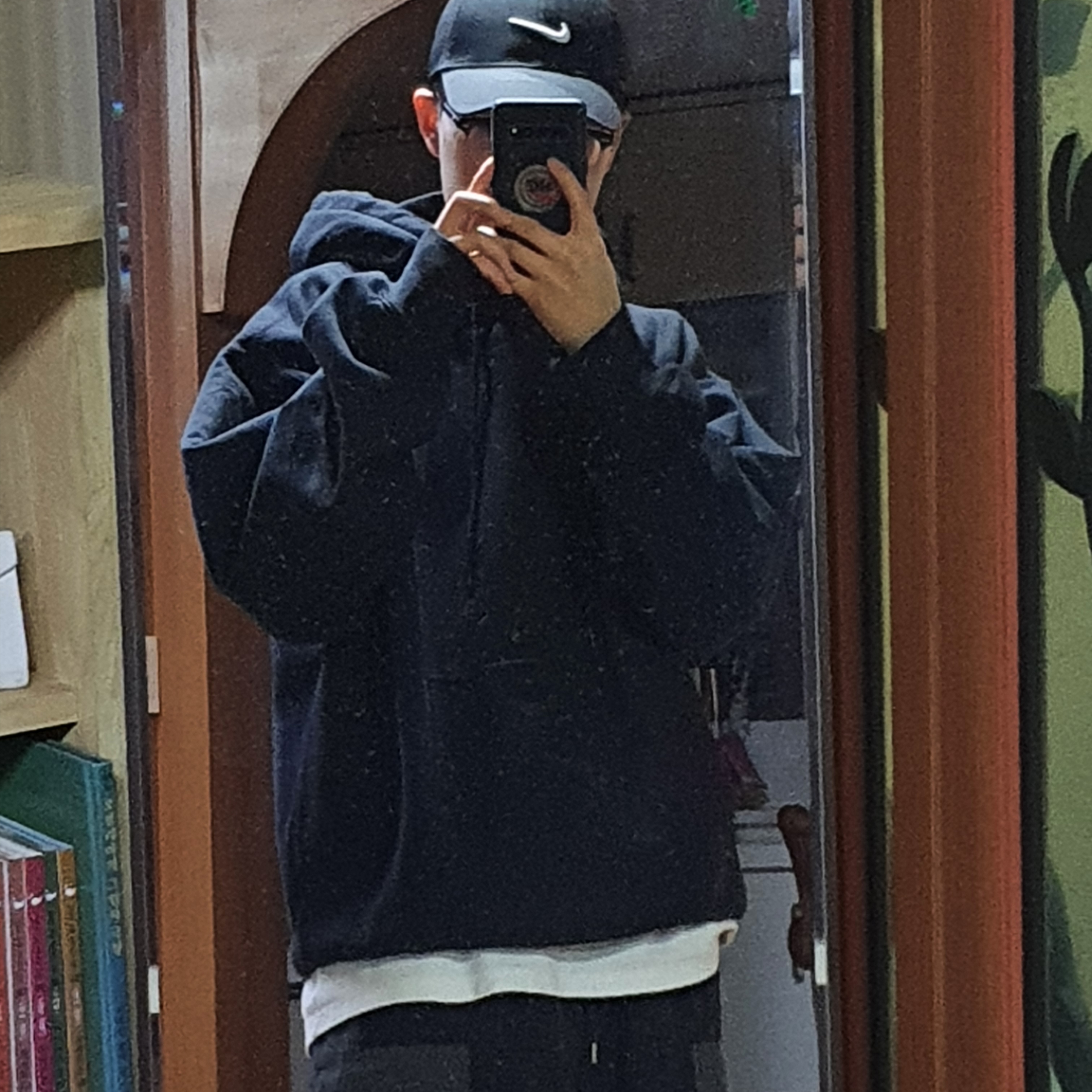 Nike x Stussy NRG RA Washed Pullover Hoodie Black (DN4028-010) 착용 스타일