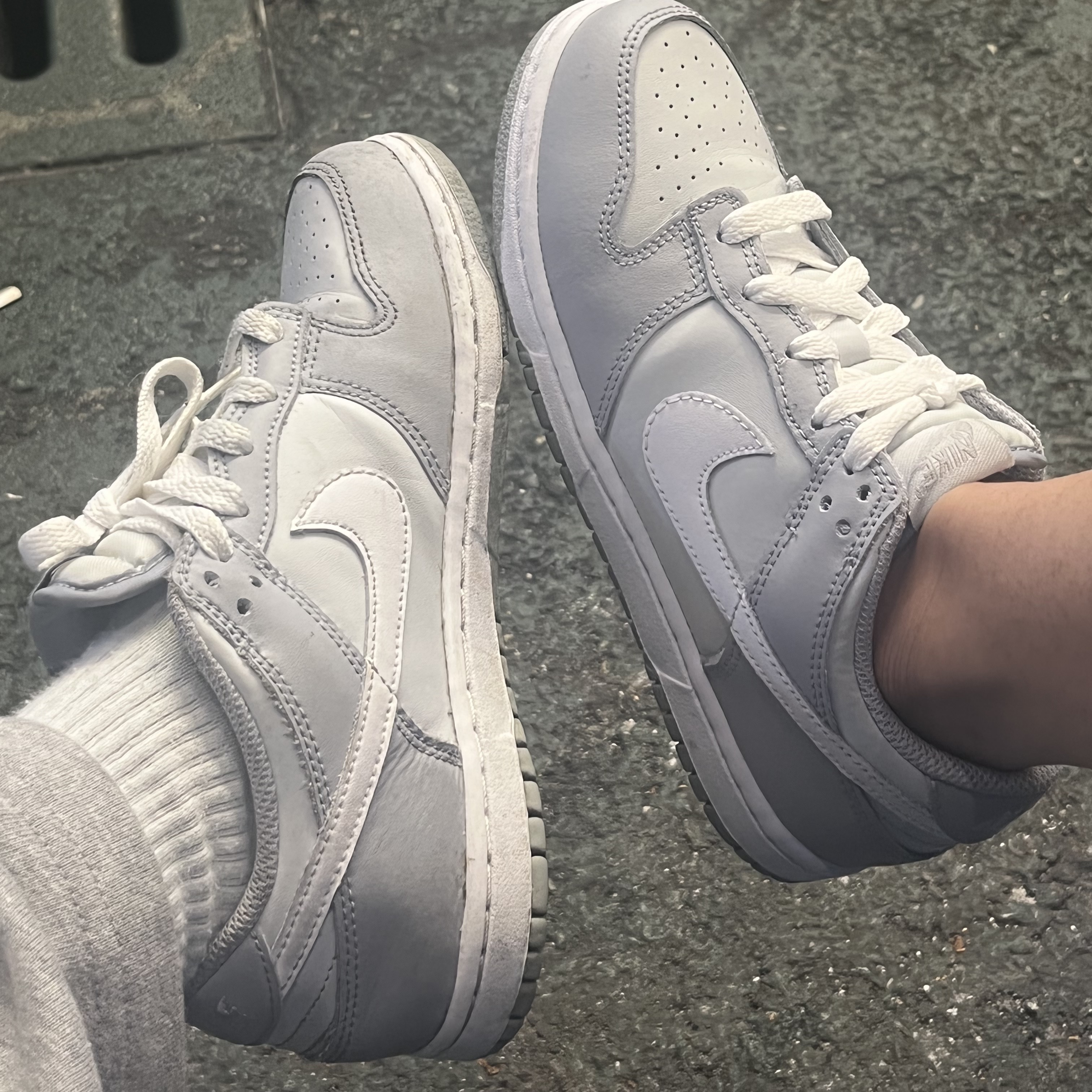 Nike Dunk Low Retro Wolf Grey 착용 스타일