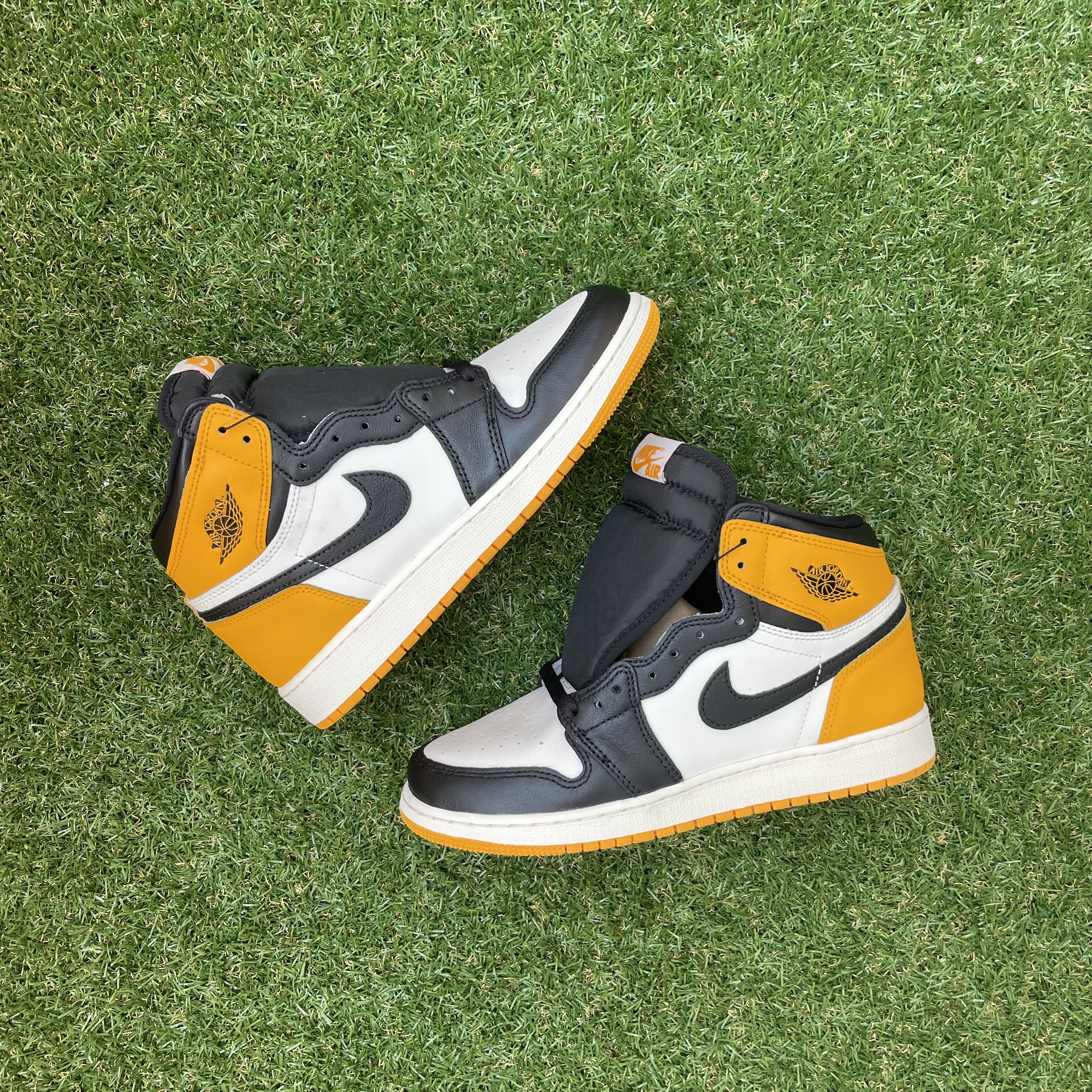 (GS) Jordan 1 Retro High OG Taxi, Jordan 1 Retro High OG Taxi 착용 스타일 - 1