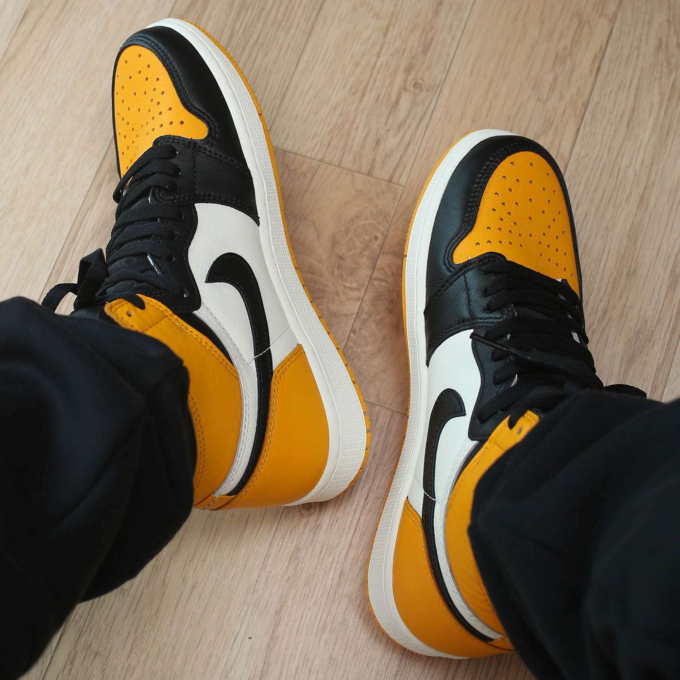 Jordan 1 Retro High OG Taxi, (GS) Jordan 1 Retro High OG Taxi 착용 스타일 - 5