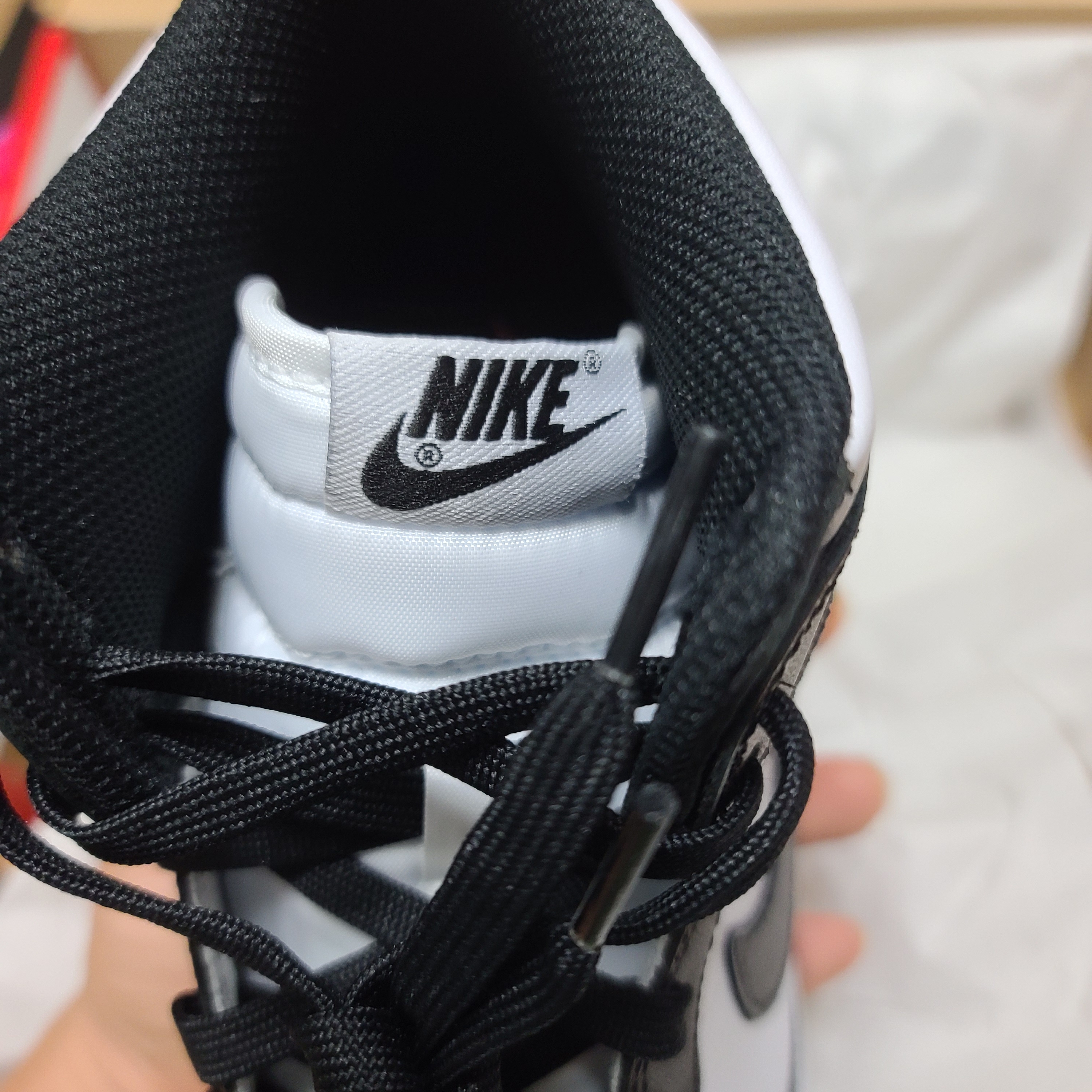 Nike Dunk High Retro Championship White 착용 스타일 - 3