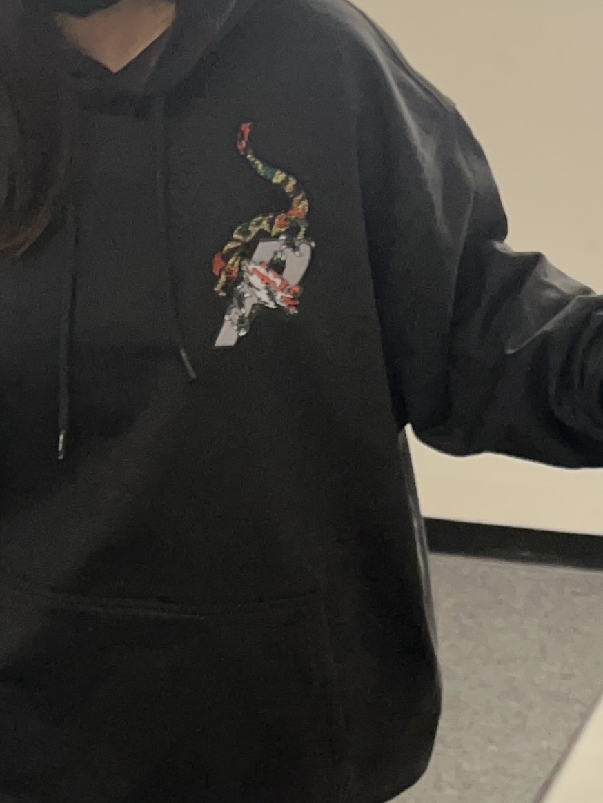 Palace Dragon P-3 Hood Black - 22FW 착용 스타일 - 2