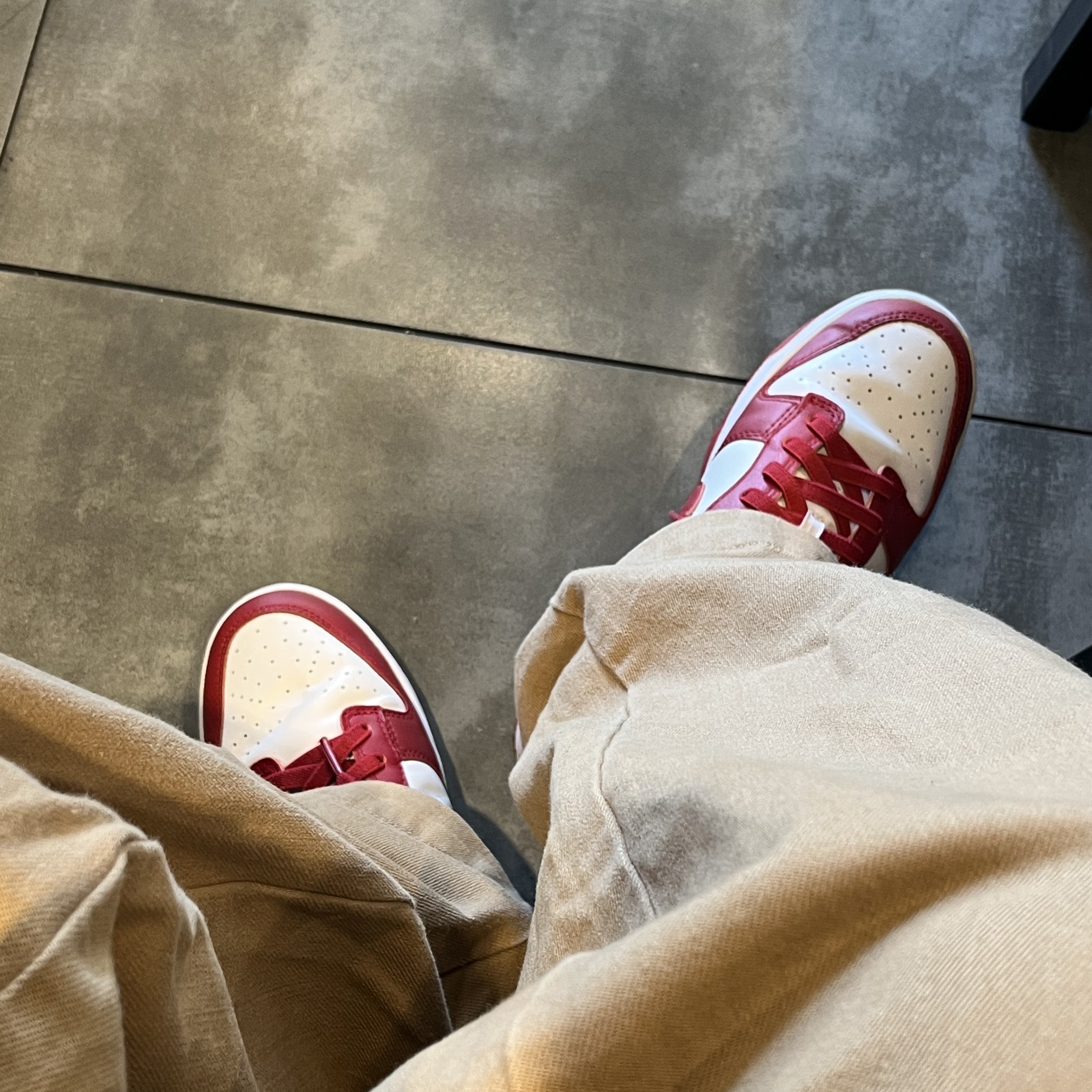 Nike Dunk Low Retro Gym Red 착용 스타일 - 2