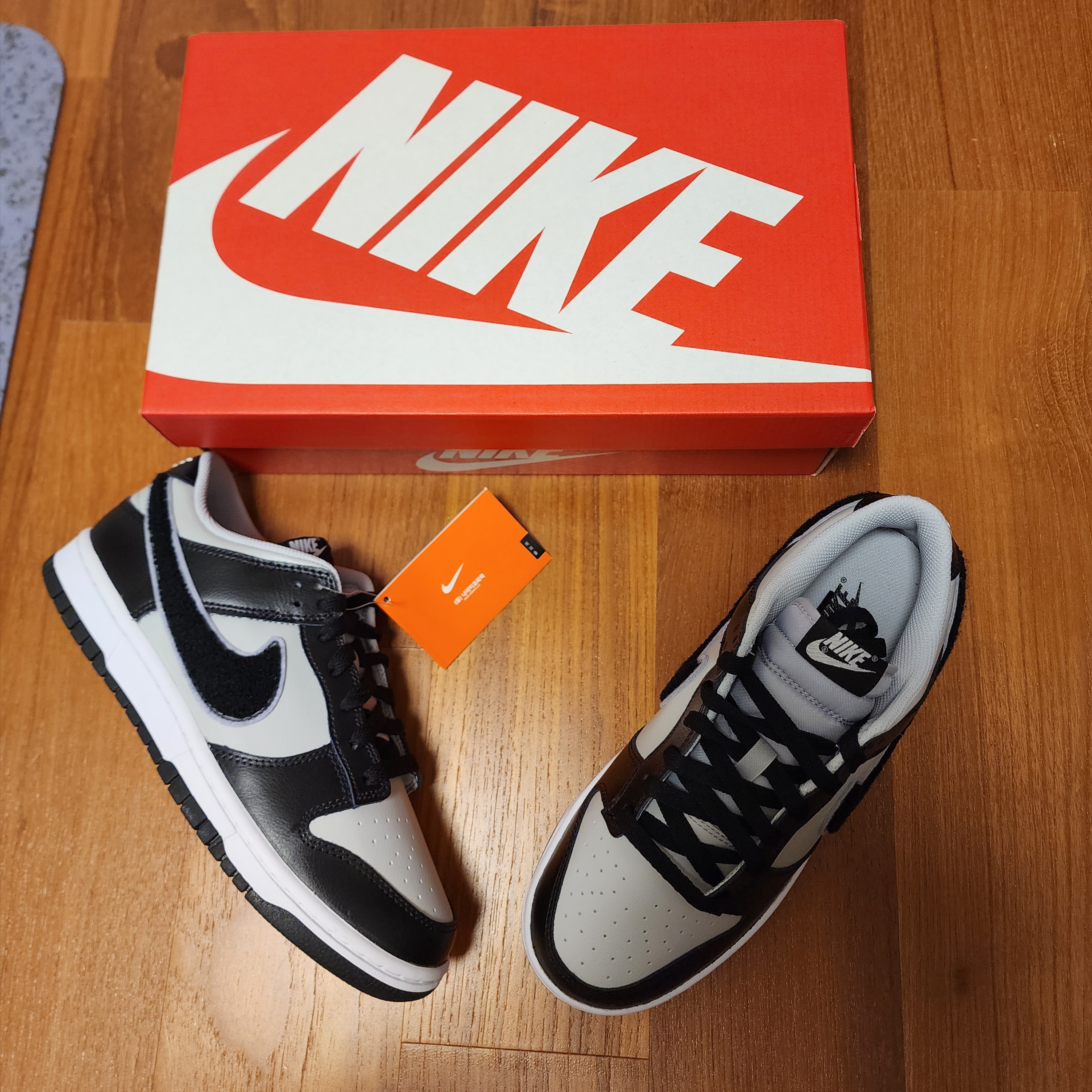 Nike Dunk Low Retro Grey Fog Black 착용 스타일 - 2