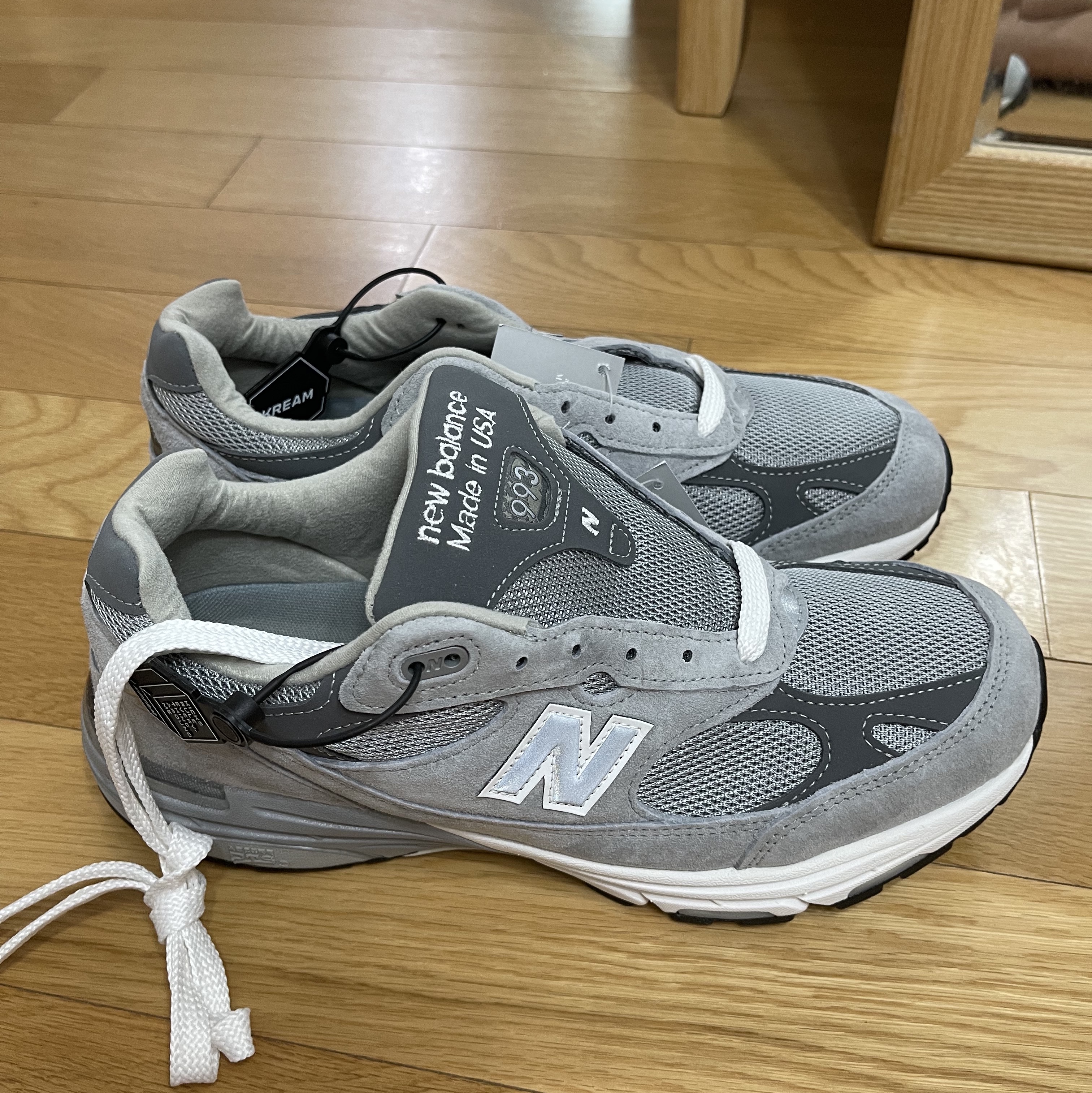 New Balance 993 Made in USA Grey - D Standard 착용 스타일