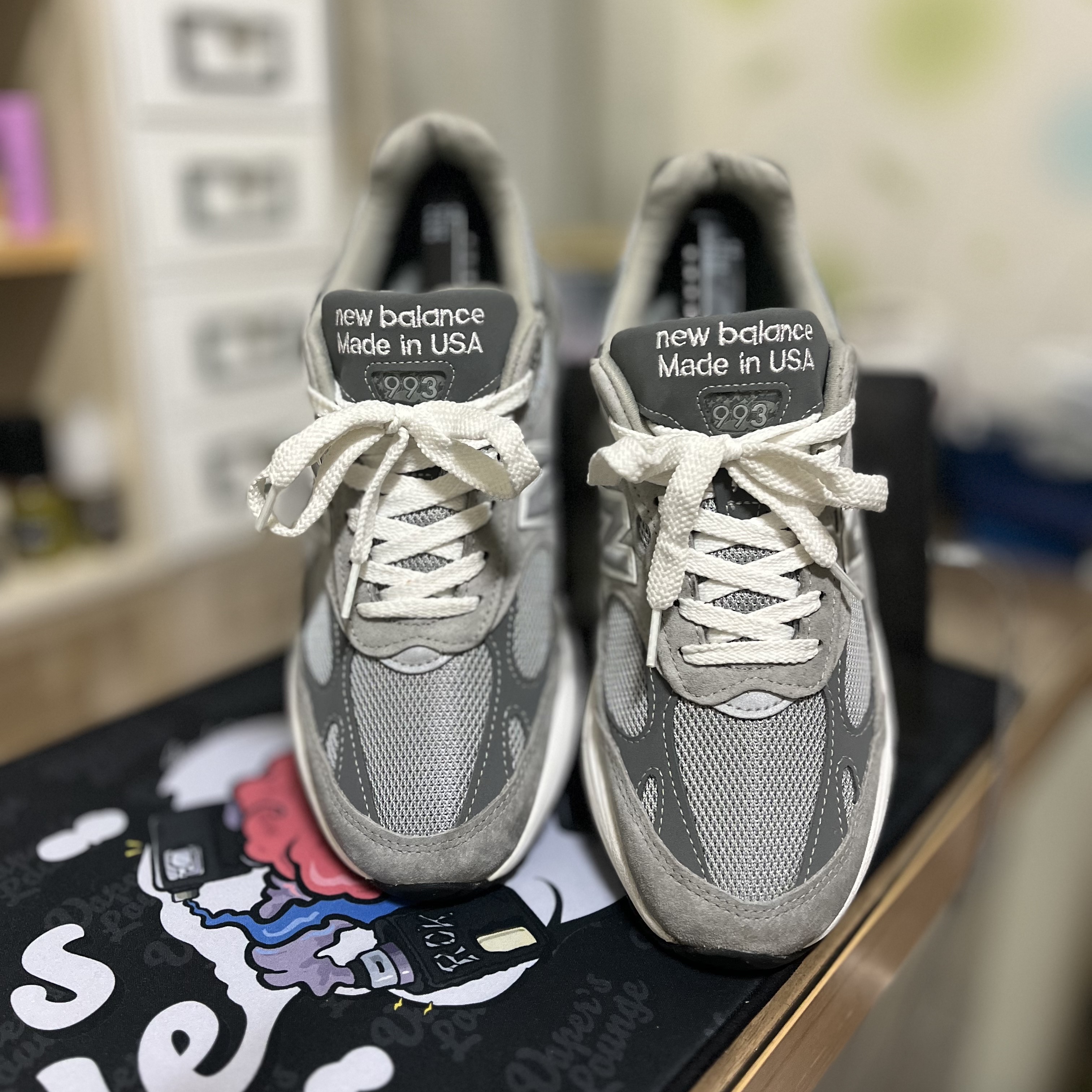 New Balance 993 Made in USA Grey - D Standard 착용 스타일