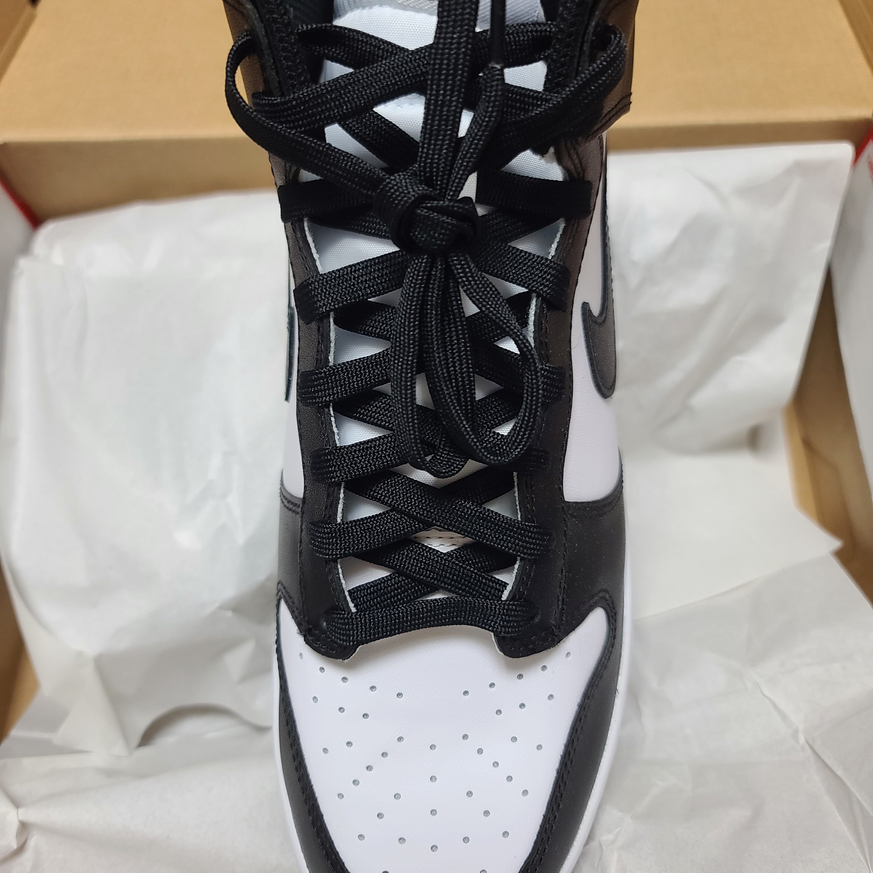 Nike Dunk High Retro Championship White 착용 스타일 - 2