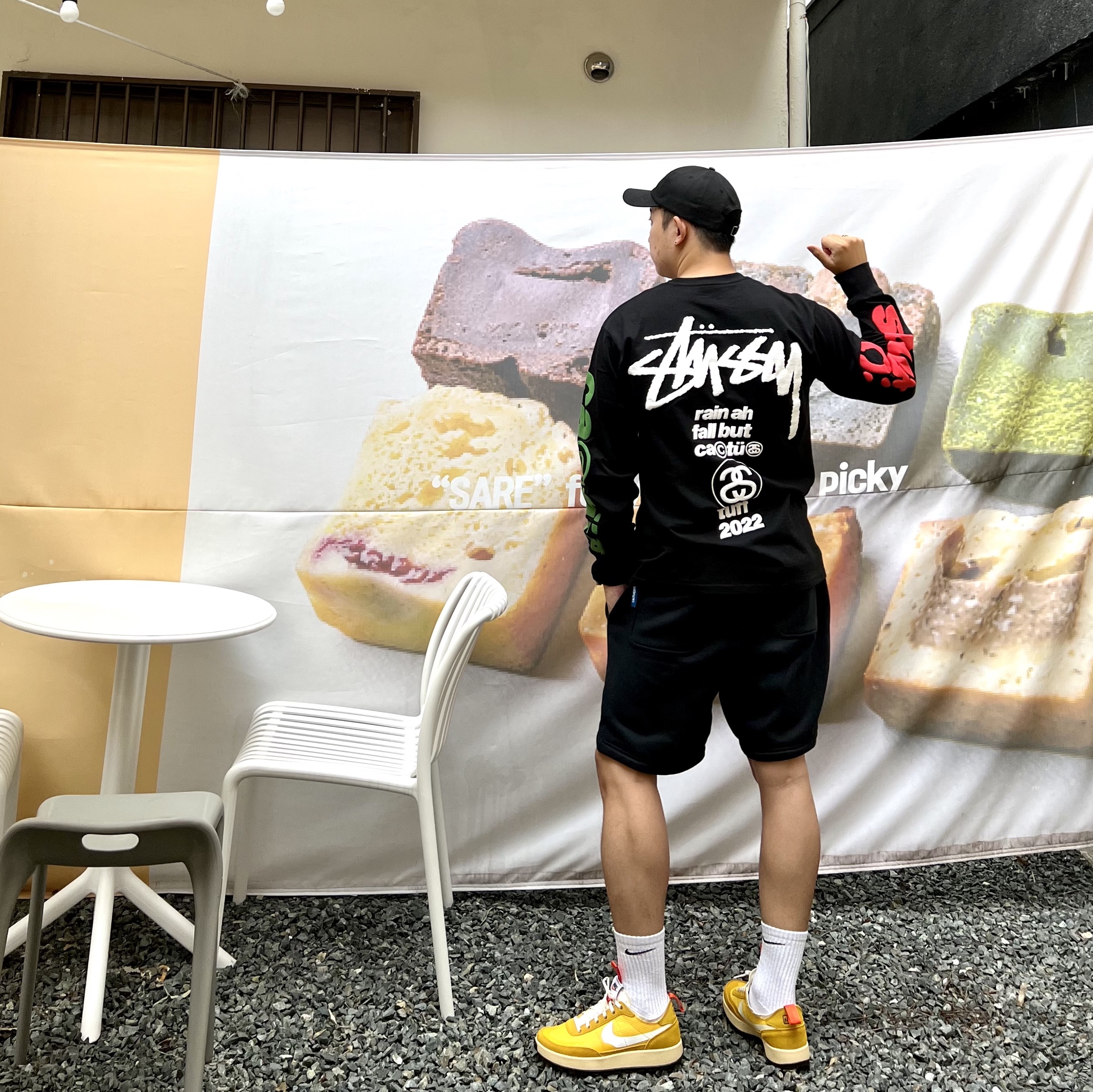 Stussy x Cactus Plant Flea Market Sport LS T-Shirt Black, Nike x Tom Sachs General Purpose Shoe Archive 착용 스타일