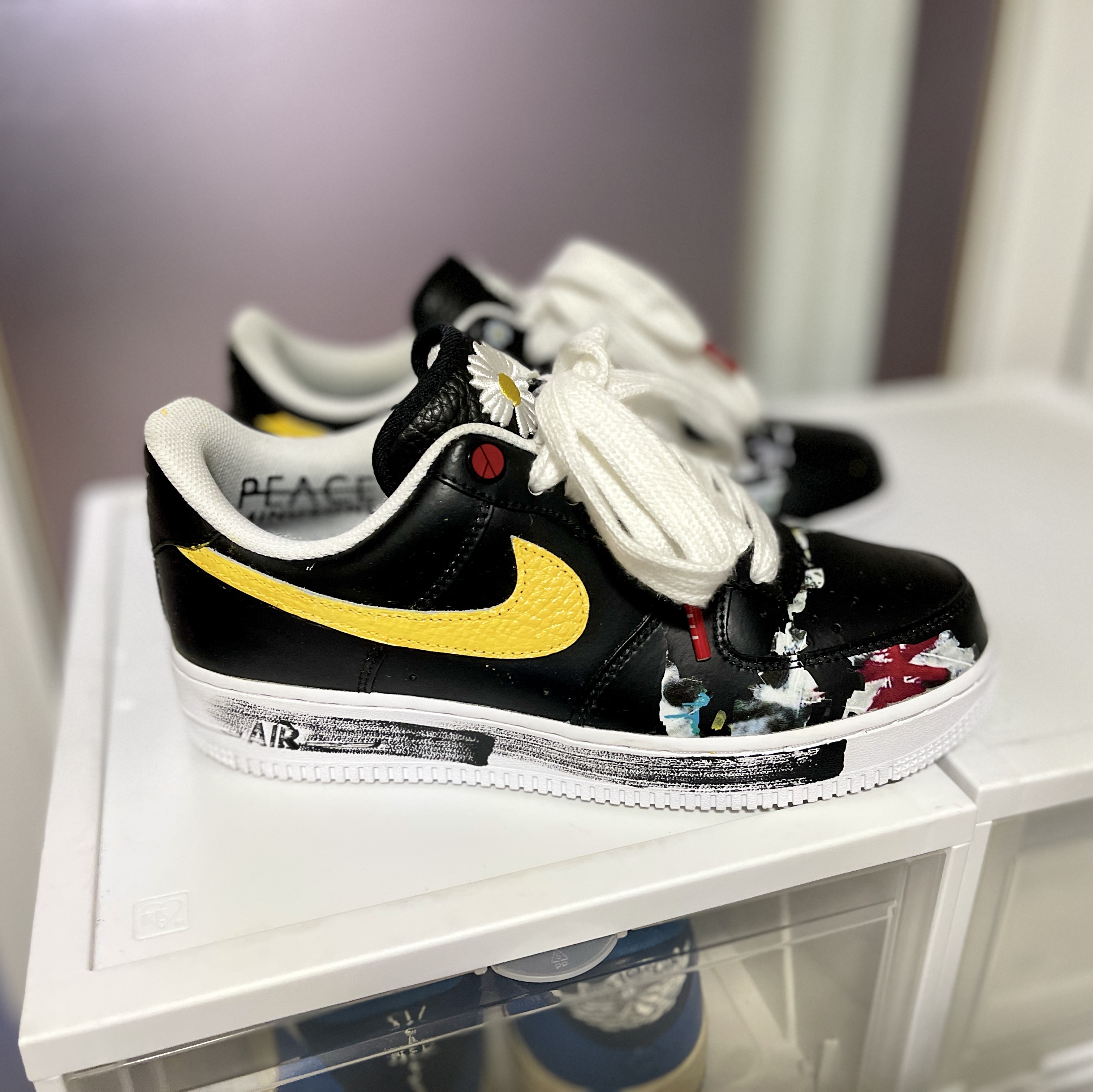 Nike x Peaceminusone Air Force 1 Low Para-Noise 착용 스타일