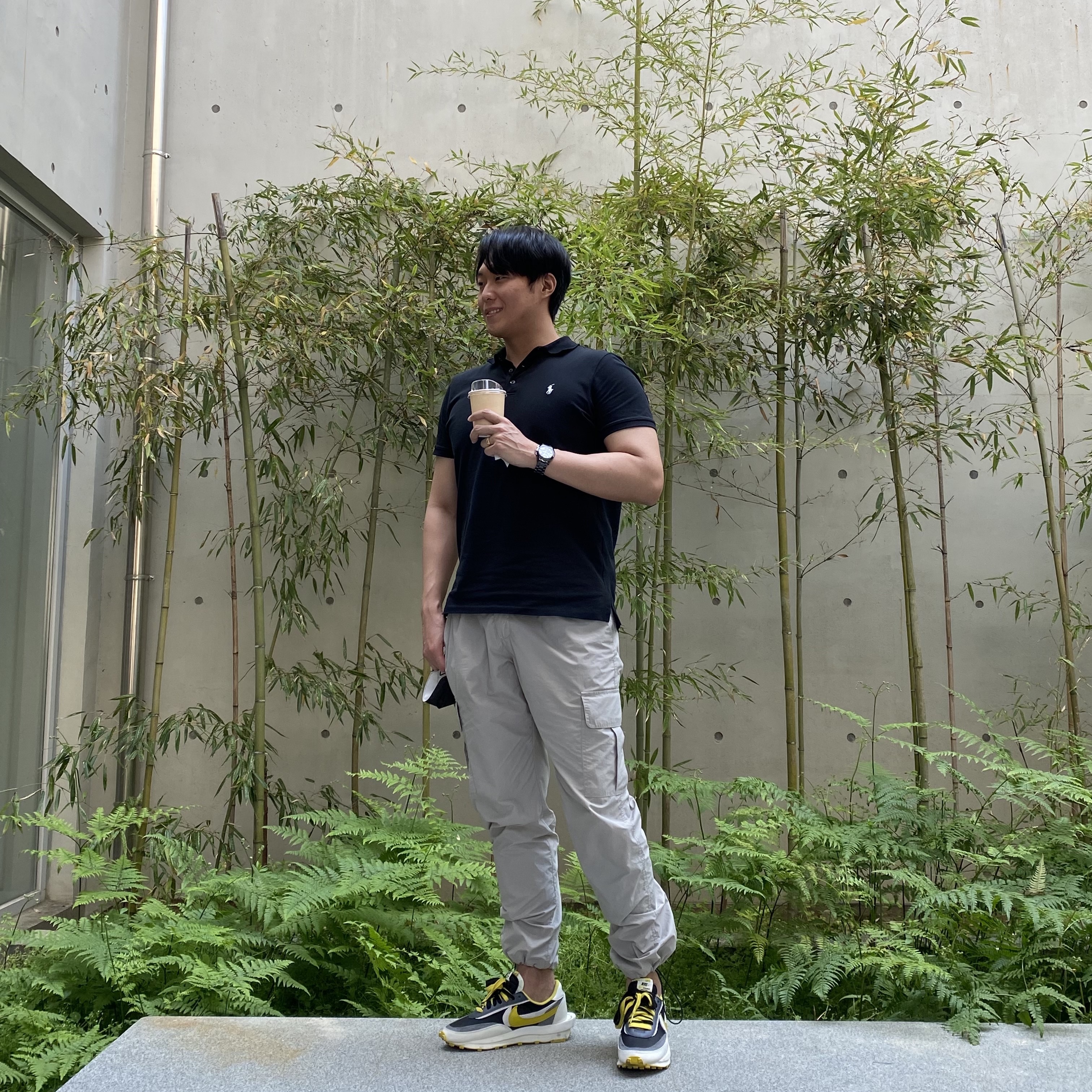 Nike x Sacai x Undercover LDWaffle Black Bright Citron 착용 스타일