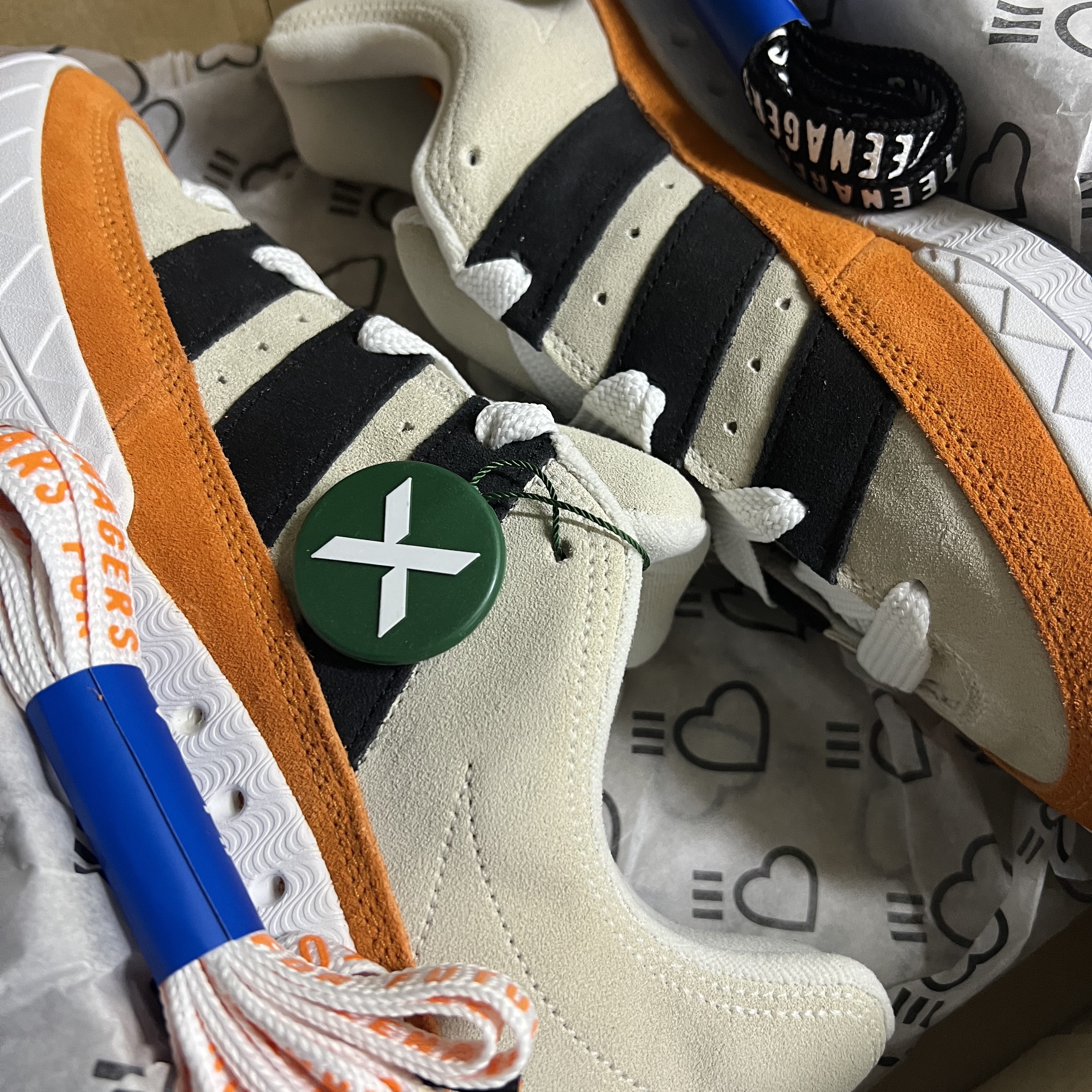 Adidas x Human Made Adimatic White 착용 스타일