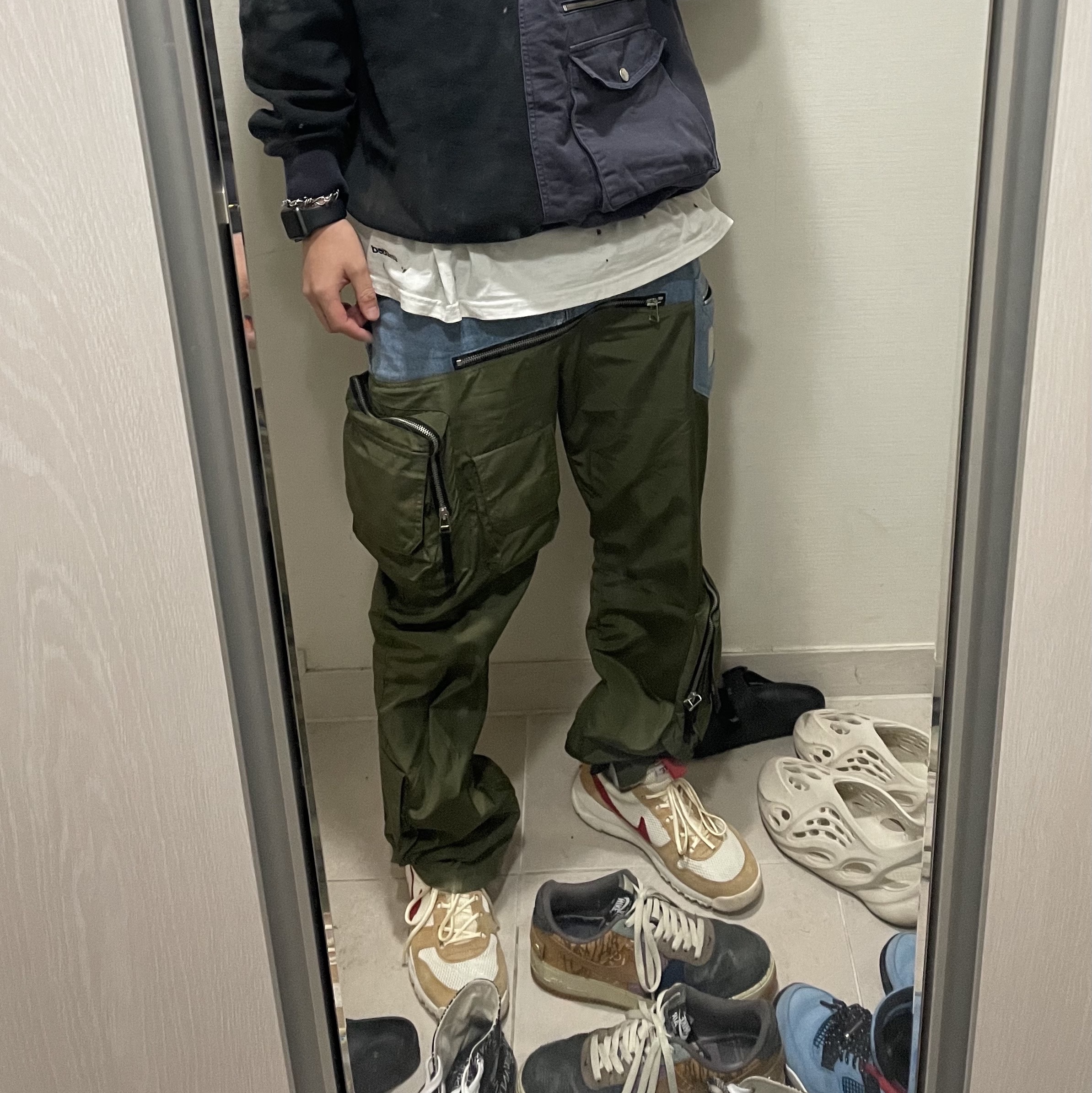 Nike x Tom Sachs Mars Yard Overshoe 3.0, Nike x Travis Scott Air Force 1 Low Cactus Jack 착용 스타일 - 3